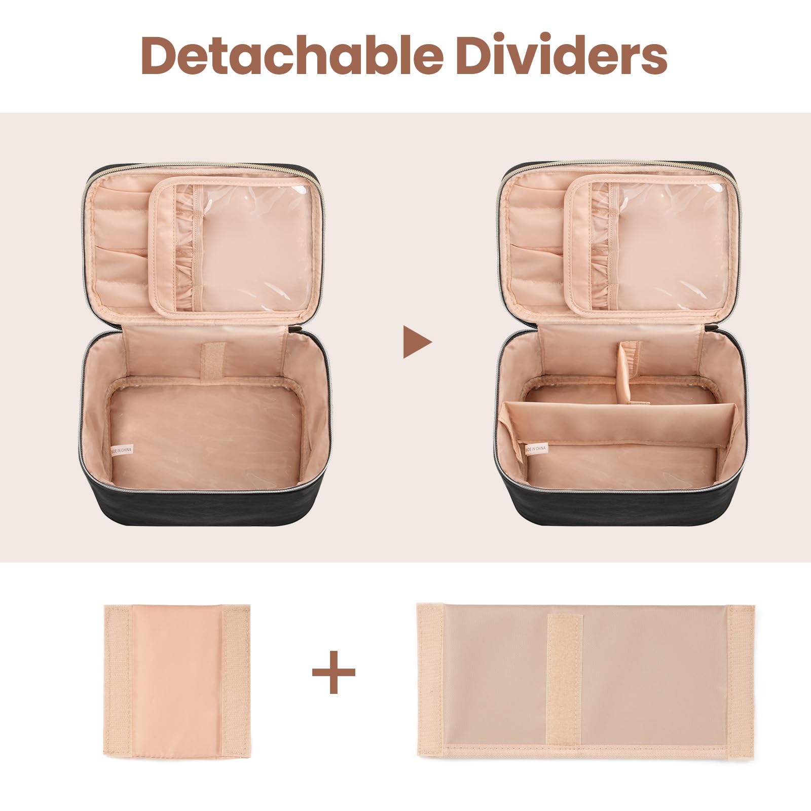OCHEAL Large Capacity Makeup Bag for Travel - Waterproof Cosmetic Organizer with Vertical Storage, Perfect for Skincare & Toiletry Essentials | Ideal for Vacation, Gym, and Daily Use