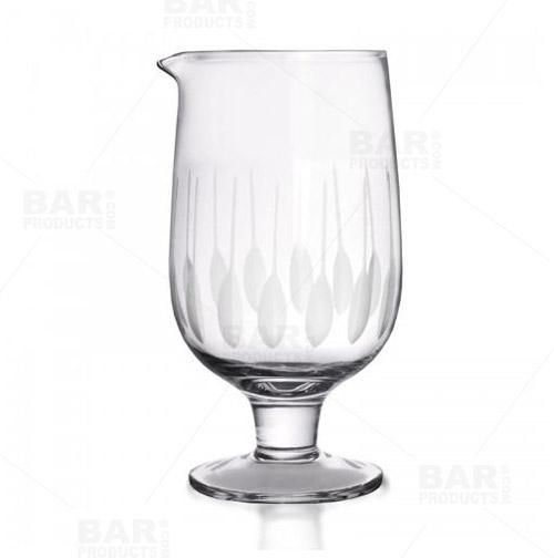 BarConic® Premium Feather Etched Cocktail Mixing Kit - 30oz Stemmed Mixing Glass for Professional Bartenders & Home Bars | Perfect for Crafting Martinis, Old Fashioned & Signature Cocktails