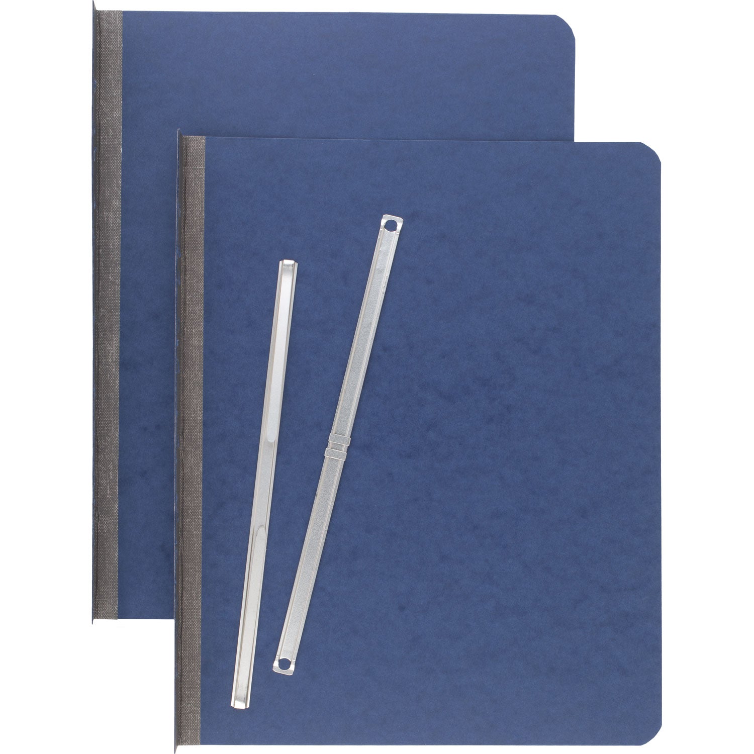 ACCO Pressboard Report Cover with Tyvek Reinforced Hinge - 3-Capacity Two-Piece Prong Fastener, 8.5 x 11 Inches, Dark Blue - Perfect for Office Documents, School Reports & Professional Presentations
