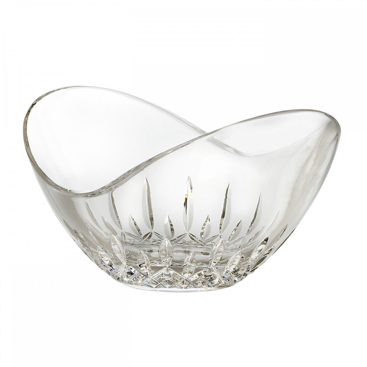 Waterford Crystal Lismore Essence Ellipse Bowl 6 Inch Clear - Elegant Glass Serving Bowl for Desserts, Fruits & Centerpieces