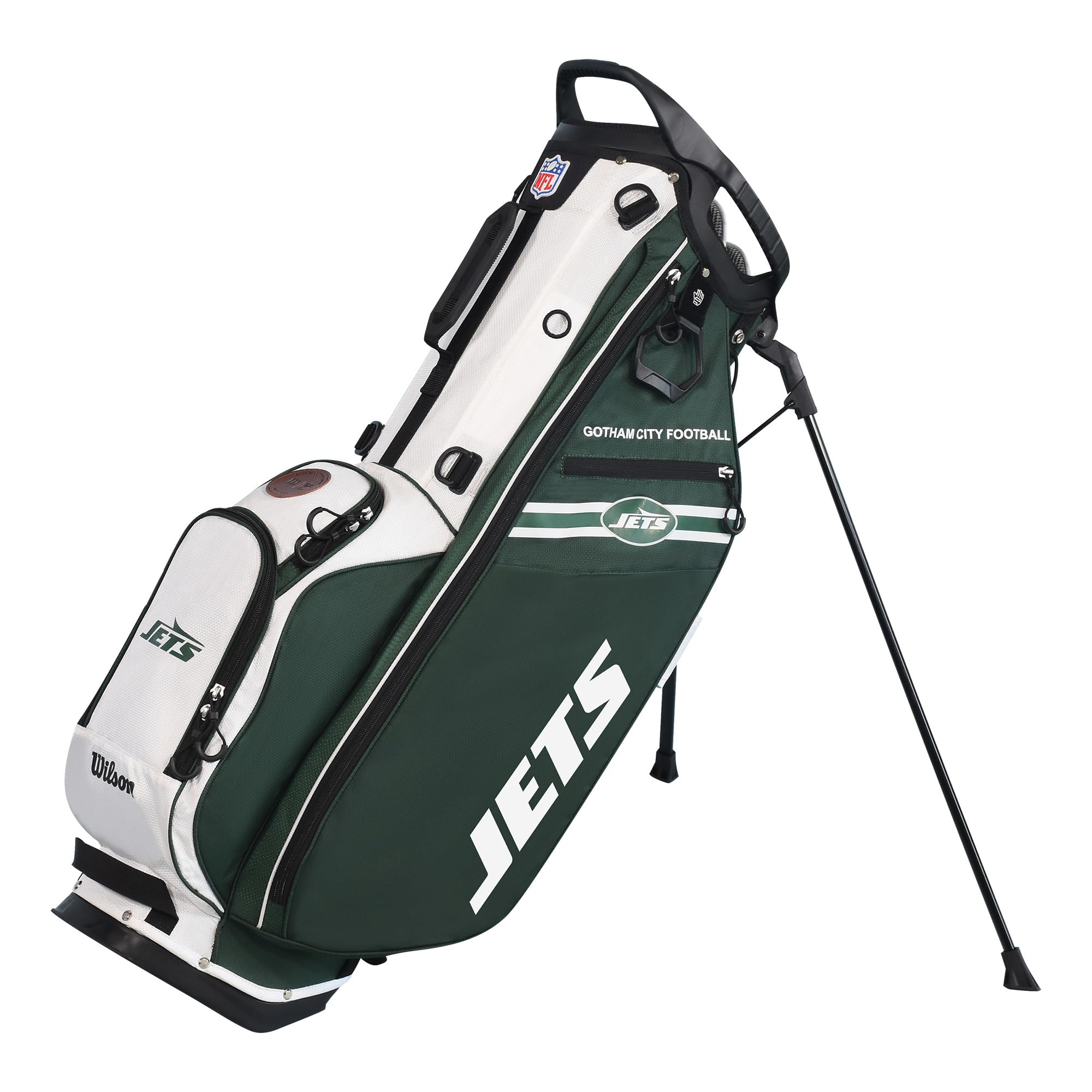 Wilson NFL Official Licensed Golf Bag - Durable & Lightweight Golf Stand Bag for Men & Women - Perfect for Football Fans, Course Play & Travel