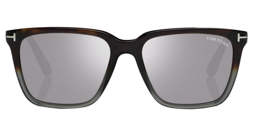 Tom Ford GARRETT FT 0862 Havana Grey Shaded/Smoke Sunglasses for Men - 54mm Lens, 17mm Bridge, 145mm Temple - Perfect for Driving, Beach & Outdoor Activities