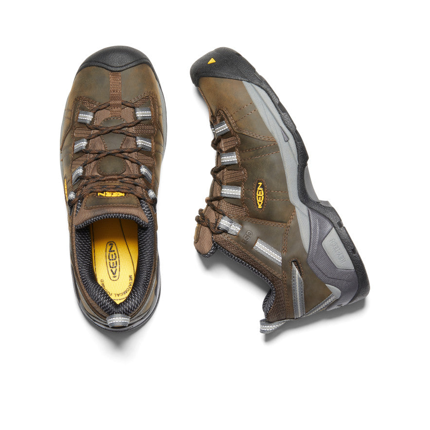 Men's Detroit XT ESD Steel Toe Work Boots - Cascade Brown/Gargoyle - Slip Resistant & Electrical Hazard Protection for Construction & Industrial Work
