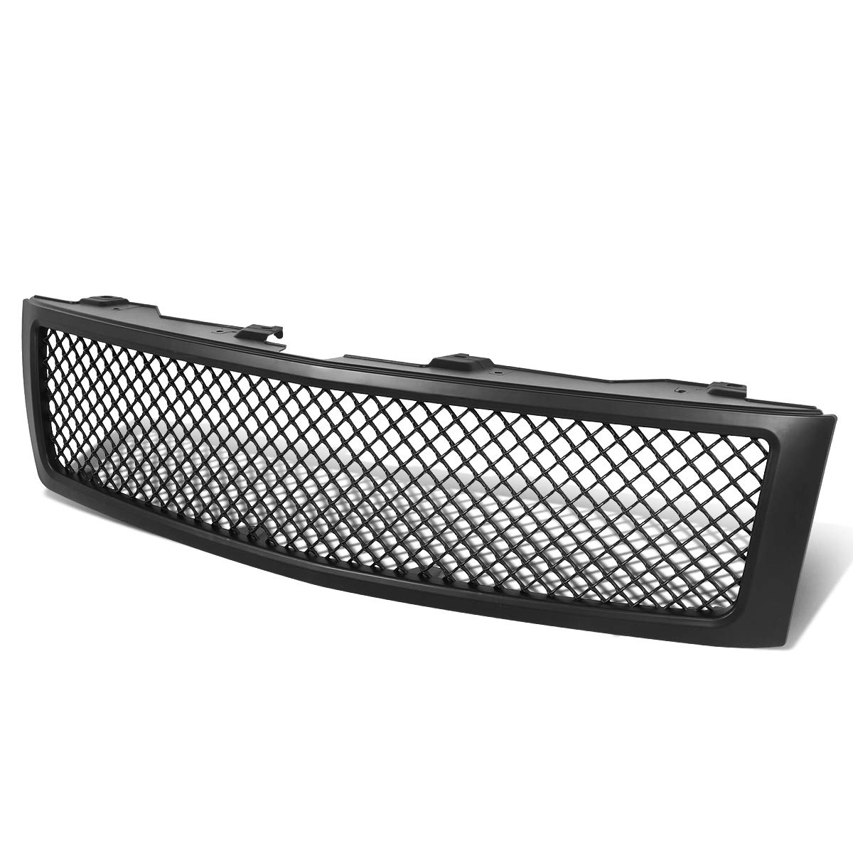 Auto Dynasty Front Upper Bumper Grille Replacement for 2007-2013 Chevy Silverado 1500 | ABS Plastic Mesh Style Matte Black | Truck Accessories & Off-Road Upgrade
