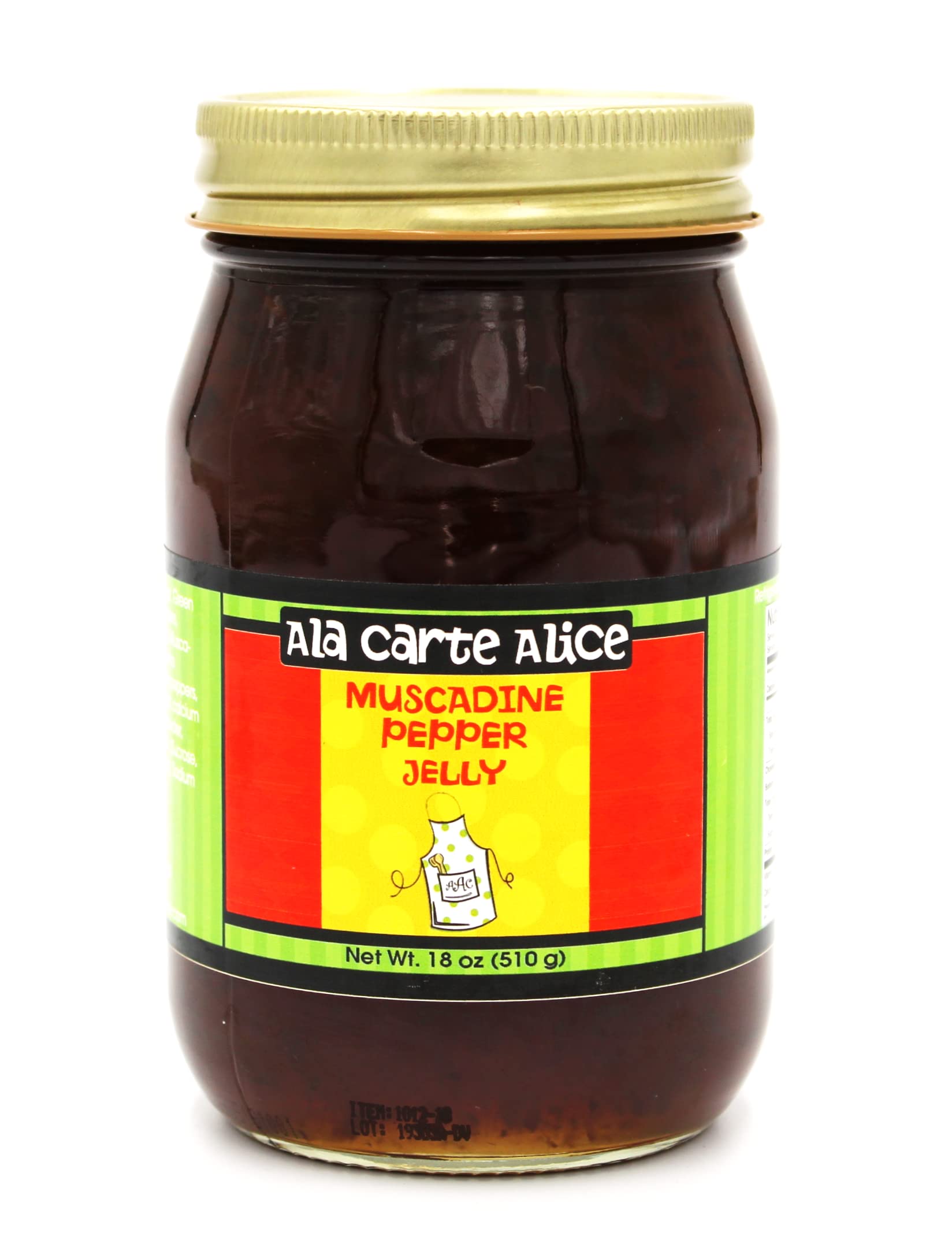 Premium Handcrafted Muscadine Pepper Jelly - Sweet & Spicy Southern Gourmet Spread - Perfect for Toast, Biscuits, BBQ Glaze & Meat Marinades - 18oz Glass Jar - Authentic Alabama Flavor