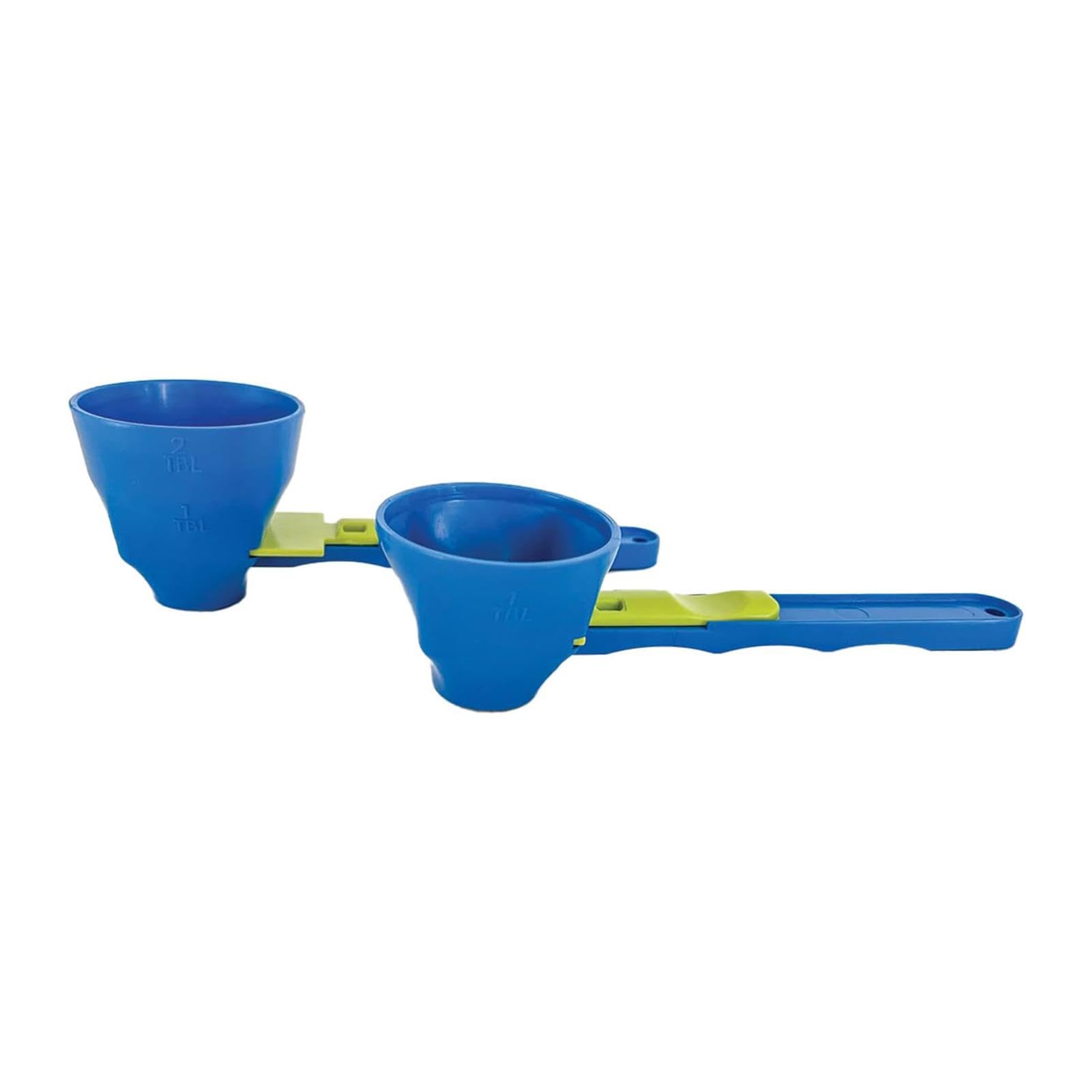 Premium Slide Scoop Convertible Funnel - Long Handle Powder Scoop with Leak-Proof Design for Gym Supplements & Precise Measurement | Easy to Use for Protein, Pre-Workout & Baking Ingredients
