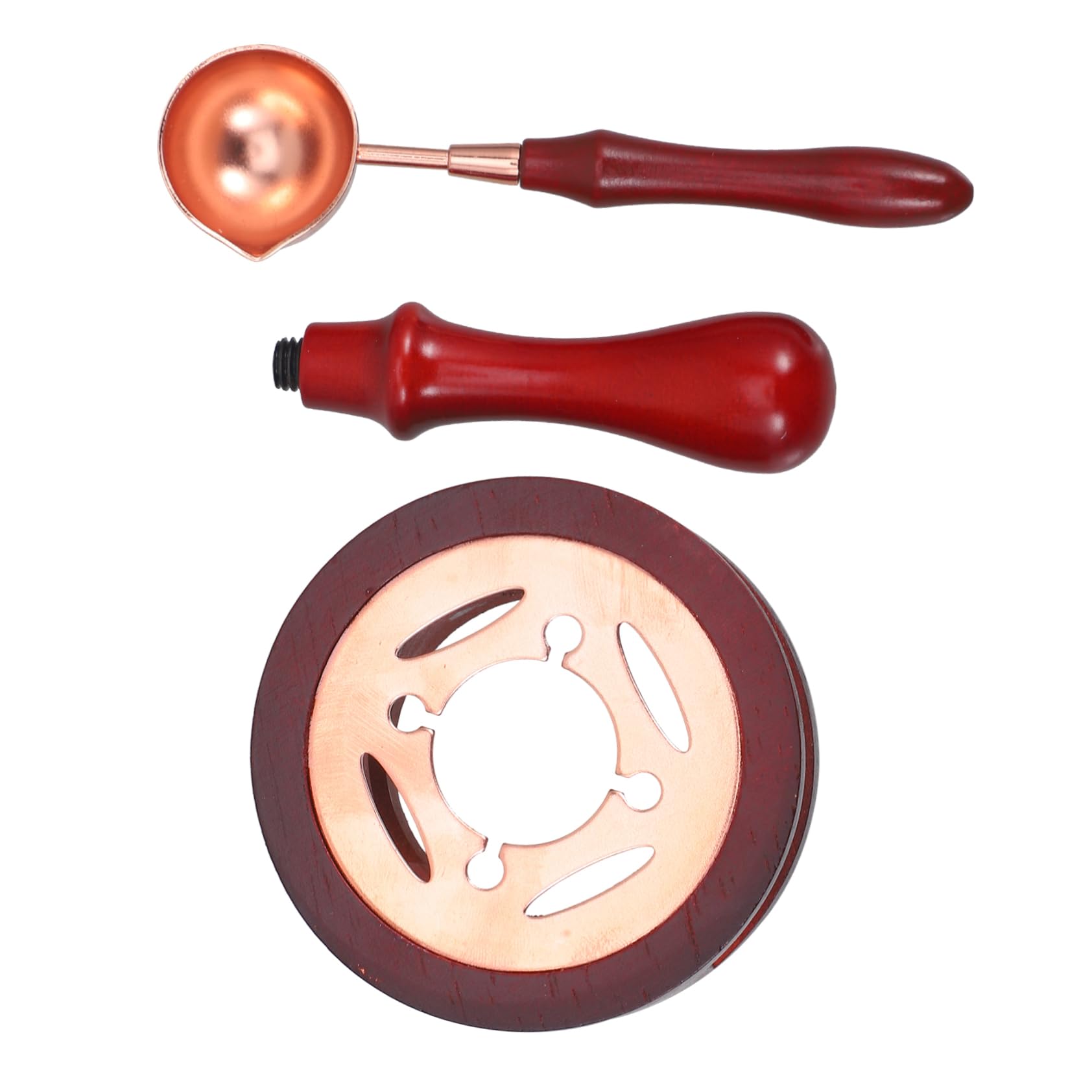 Premium Wax Seal Kit with Wax Warmer, Spoon & Copper Melter - Reusable Wax Sealing Tools for Letters, Invitations, Wedding Favors & DIY Crafts