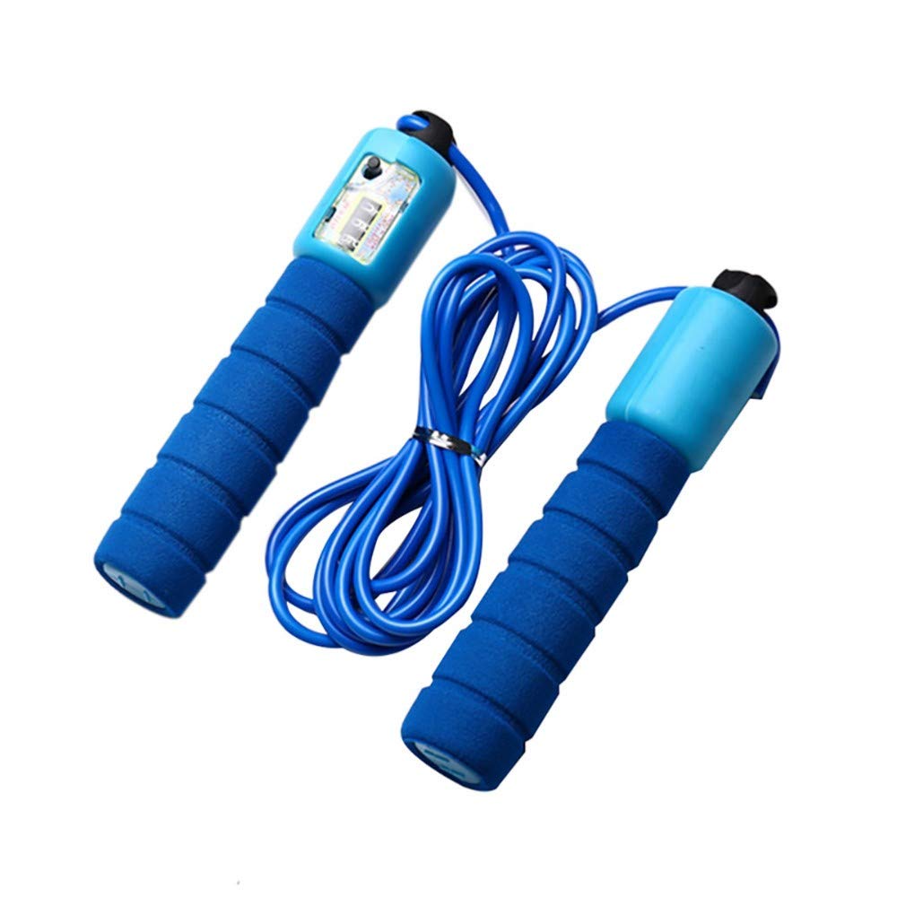 YCCFGRM Smart Jump Rope with Digital Counter - Adjustable Length Skipping Rope for Men & Women - Perfect for Indoor/Outdoor Workouts, Cardio, Weight Loss & Fitness Training