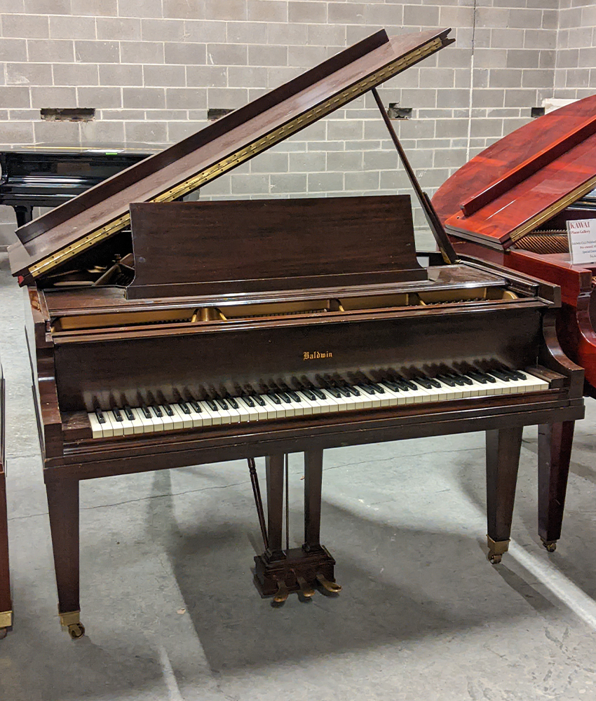 Vintage 1940 Baldwin Model M 5'2 Baby Grand Piano in Satin Walnut Finish | Serial Number 88833 | Used | Perfect for Home, Studio & Live Performances