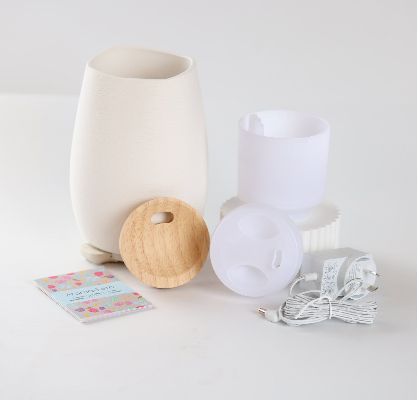 Aroma Fern Ceramic Diffuser & Sleep Sanctuary Trio - Essential Oil Diffuser Set for Relaxation, Aromatherapy and Better Sleep | Perfect for Bedroom, Yoga and Spa