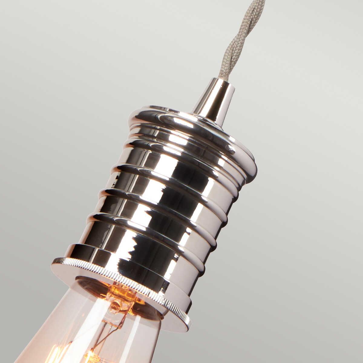 Elstead Lighting 1-Light Polished Nickel Wall Sconce - Modern Bathroom Vanity Light for Bedroom, Hallway & Entryway