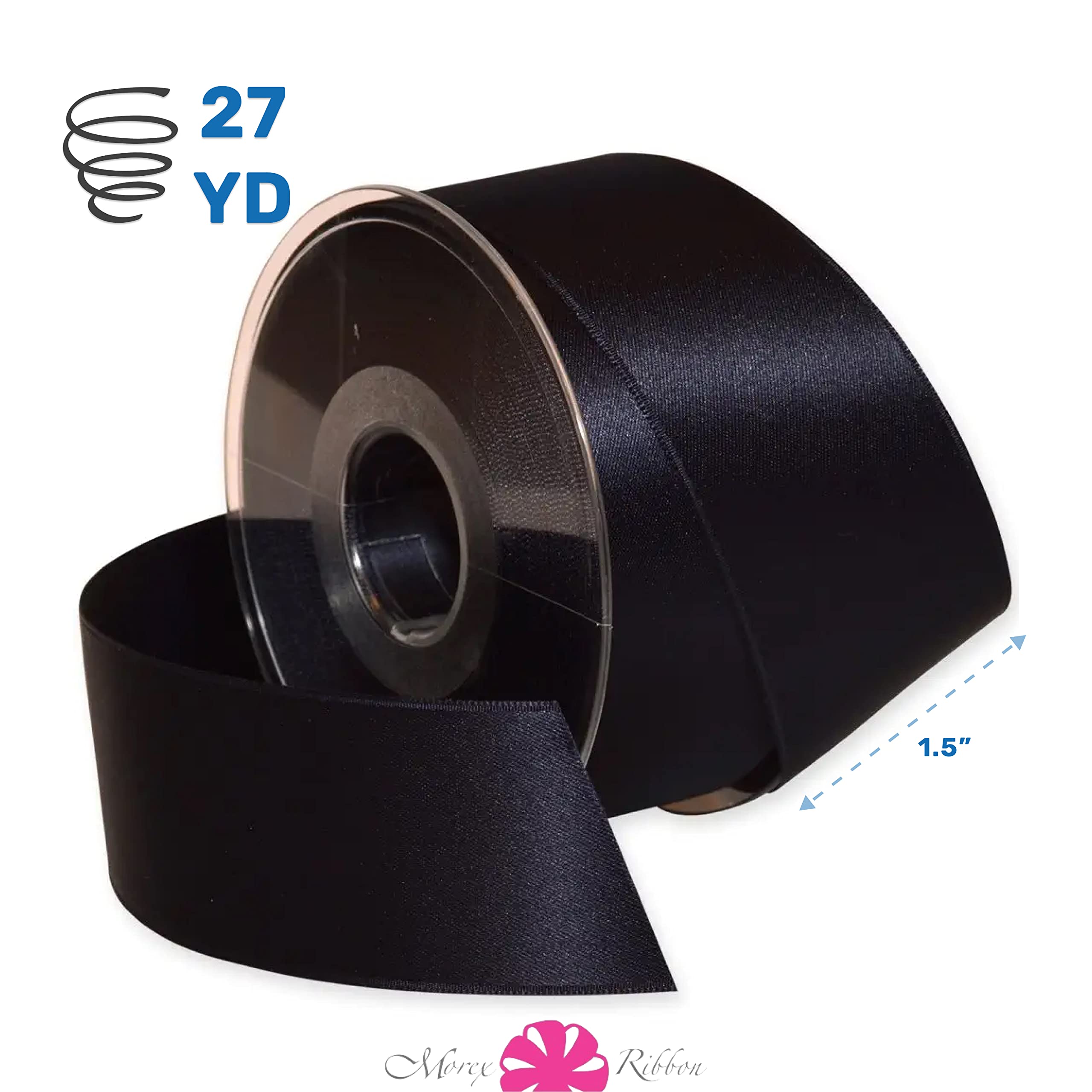 Morex Ribbon 03540/25-021 DF Swiss Satin Ribbon 1.5