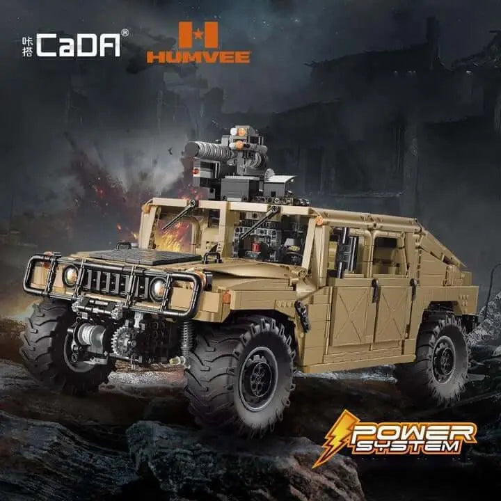 CADA C61036 1:8 Scale HUMVEE Military Vehicle Building Blocks Set - 3935pcs Model Kit for Adults & Teens | Perfect for Collectors, DIY Projects & Home Decoration