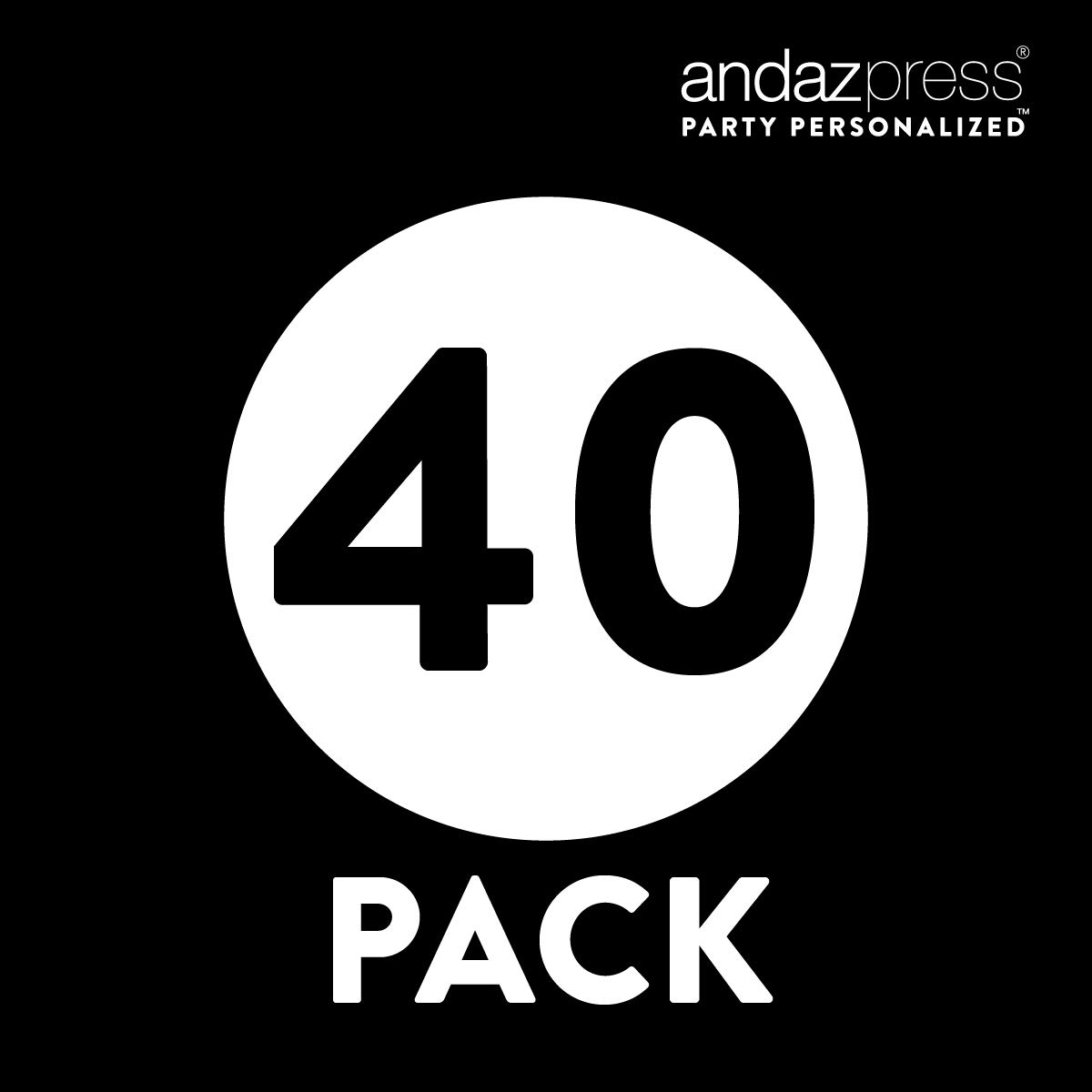 Andaz Press Circle Gift Labels - Whimsical Style To/From Ivory - 40 Pack - Perfect for Birthday, Wedding, Christmas & Party Favors