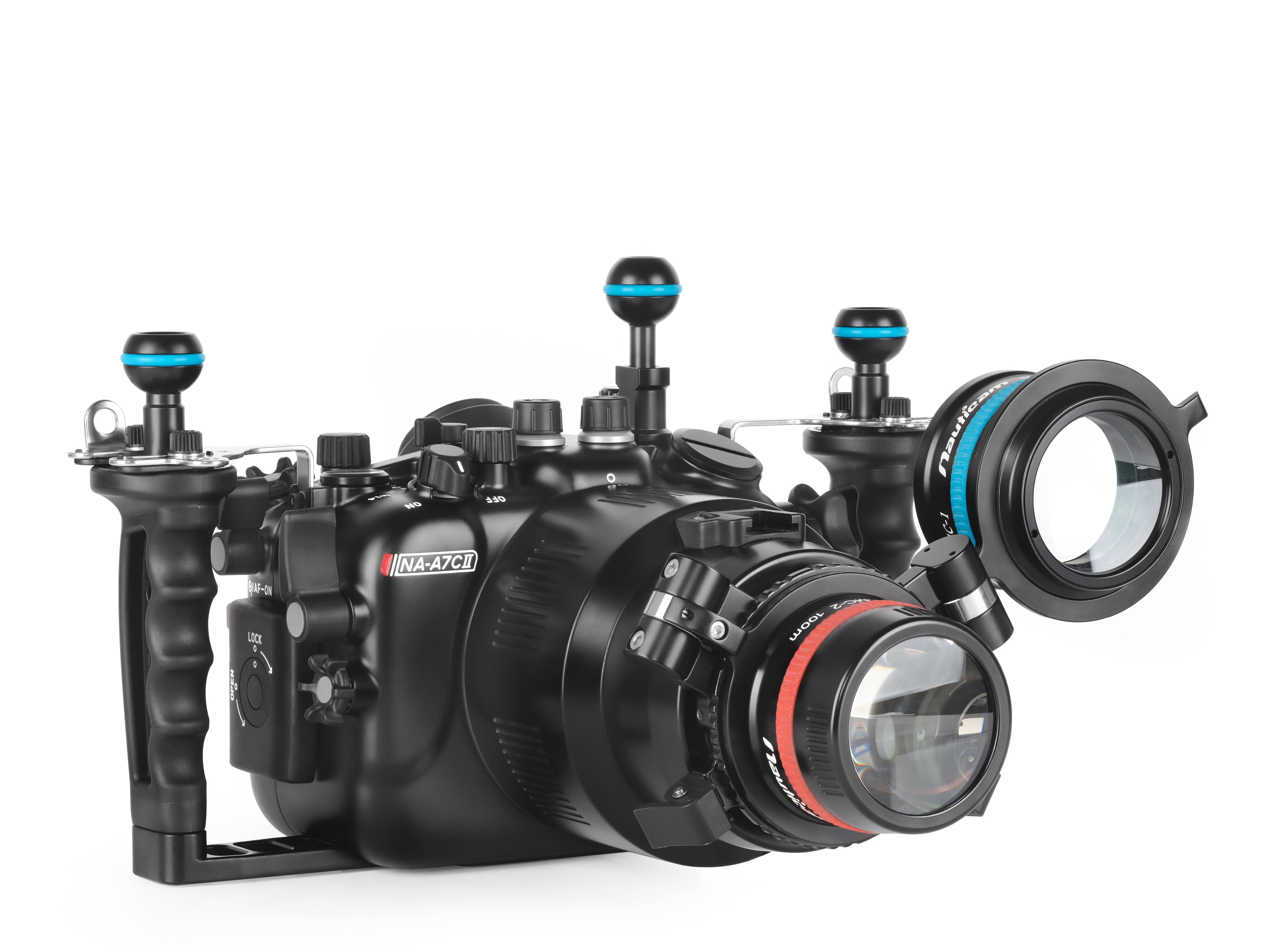 Waterproof Underwater Housing Case for Sony A7CII & A7C R Camera - Scuba Diving, Snorkeling & Marine Photography Protection