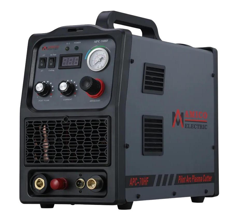 Amico Electric APC 70HF Plasma Cutter - 100~250V Wide Voltage, 1.2 Inch Clean Cut, 70A Non-Touch Pilot Arc for Metal Cutting | Ideal for DIY, Automotive Repair & Industrial Fabrication