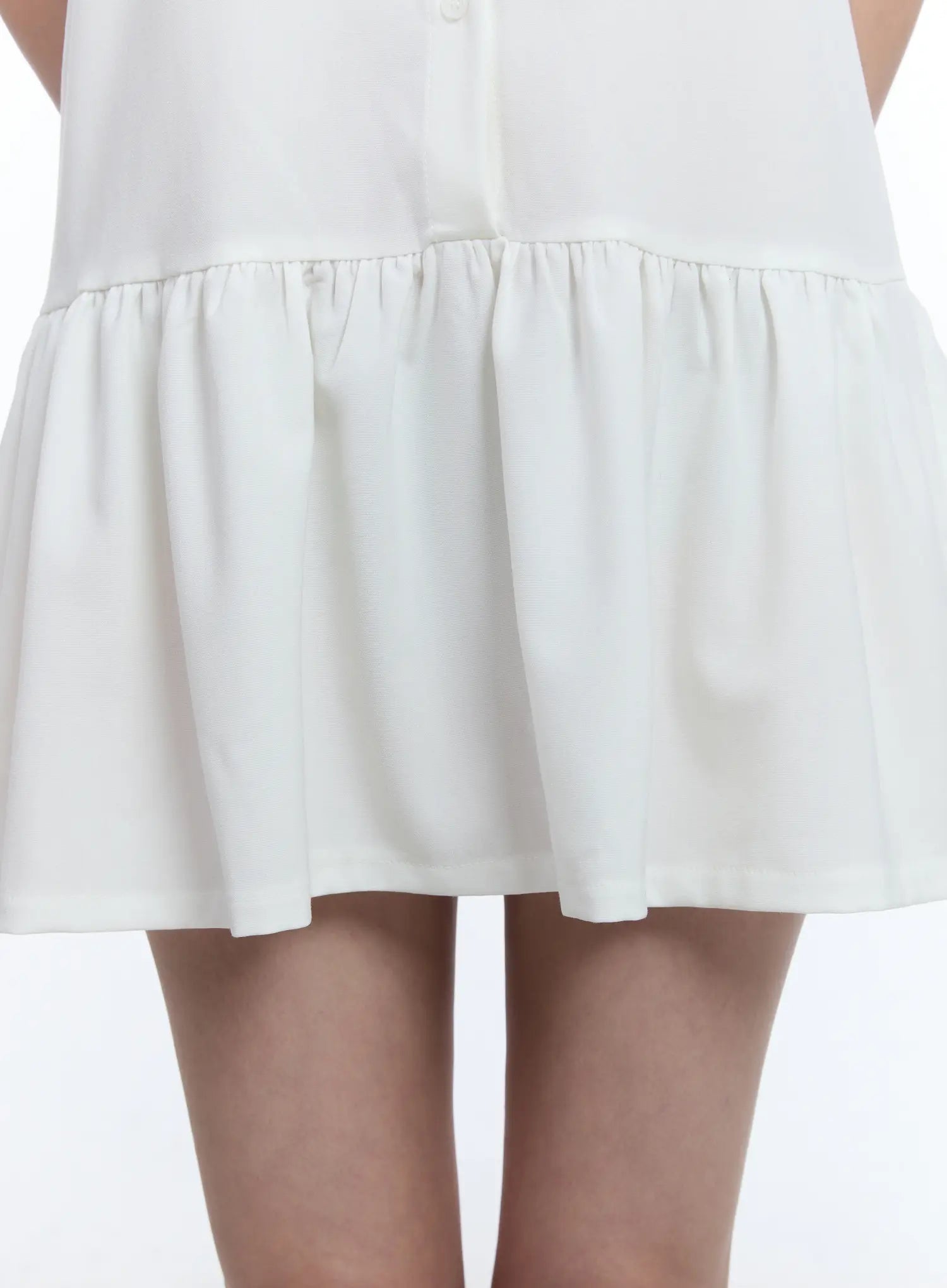 Elegant Collared Frill Mini Dress CU513 - Vintage-Inspired Party & Cocktail Outfit for Women