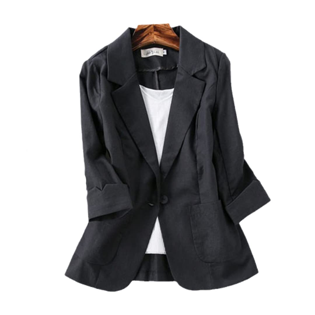 100% Linen Women's Suits - Summer Blazers, Oversized Cropped Jacket for Women | Lightweight & Breathable Office Wear, Casual Outfits & Beach Cover-Up