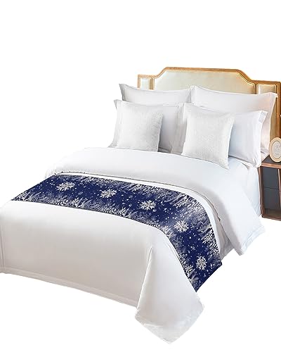 Navy Blue Snowflake