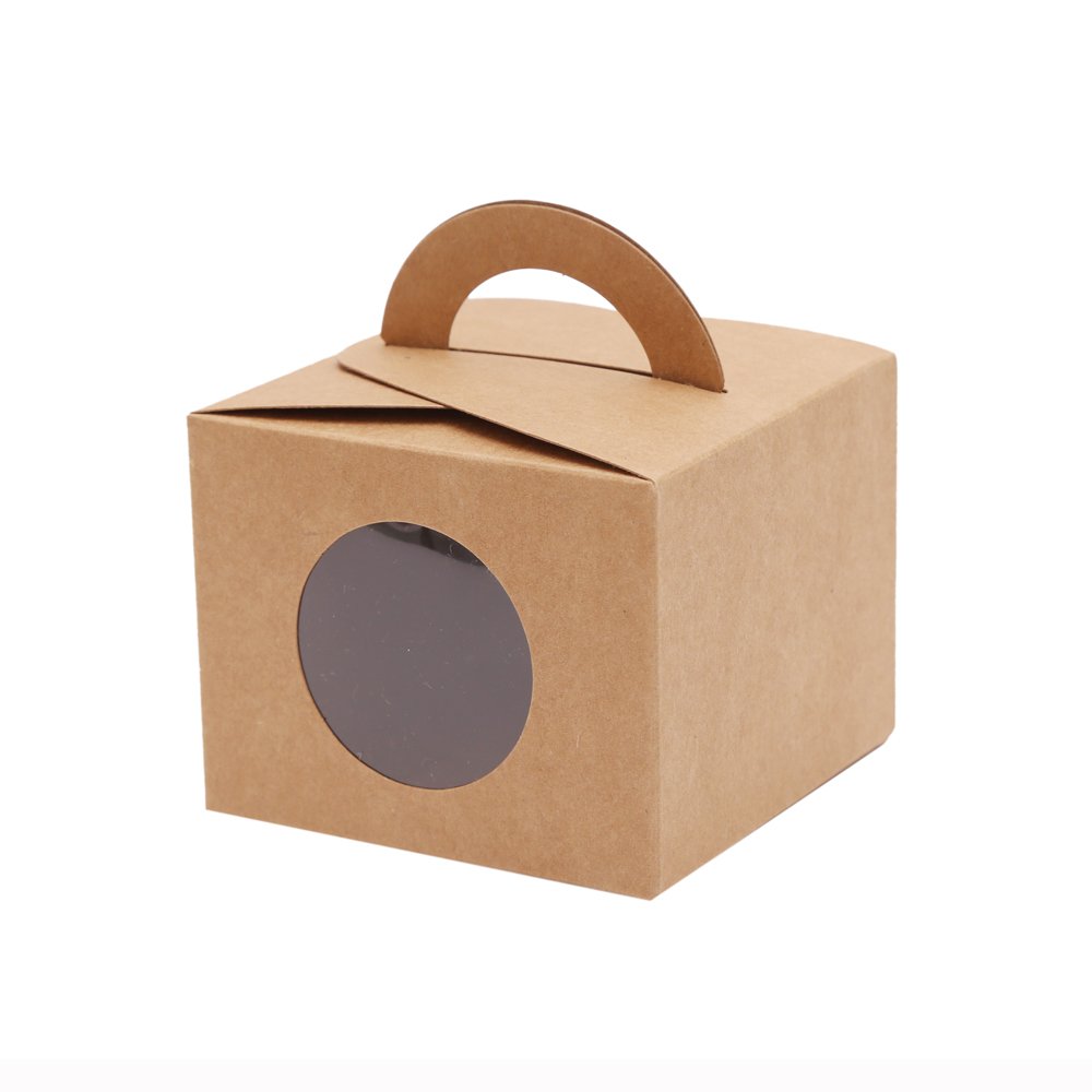 Ezek Colored Gift Boxes with Window and Handle - 12 Pack for Picnic, Wedding, Birthday, Valentine's Party | Perfect for Party Favors, Gift Packaging, and Special Occasions