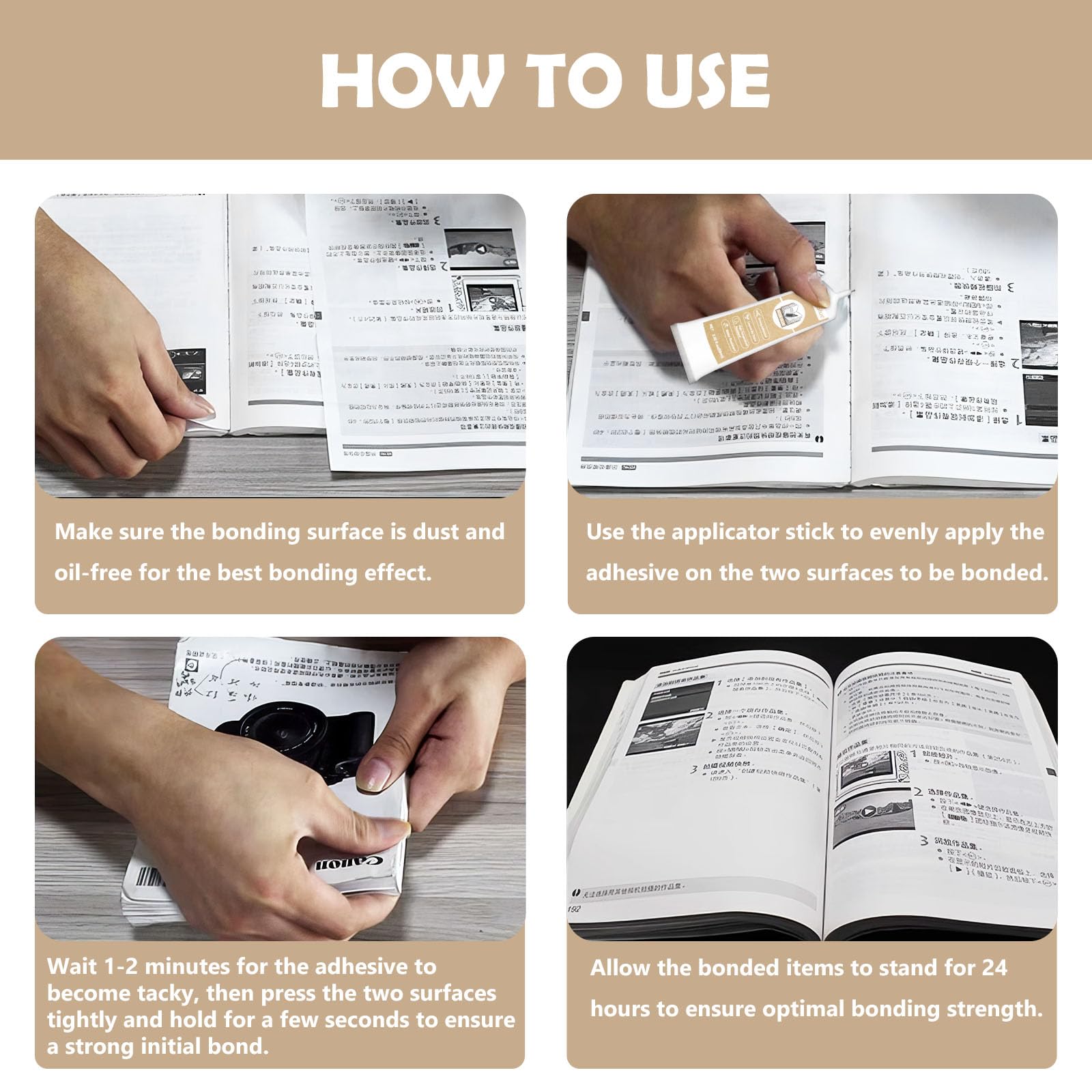 120ml Book Binding Glue - Strong Waterproof Adhesive for Book Repair, Crafts & Kraft Paper | Clear Drying Bookbinder's Glue for DIY Projects, Scrapbooking & Hardcover Restoration