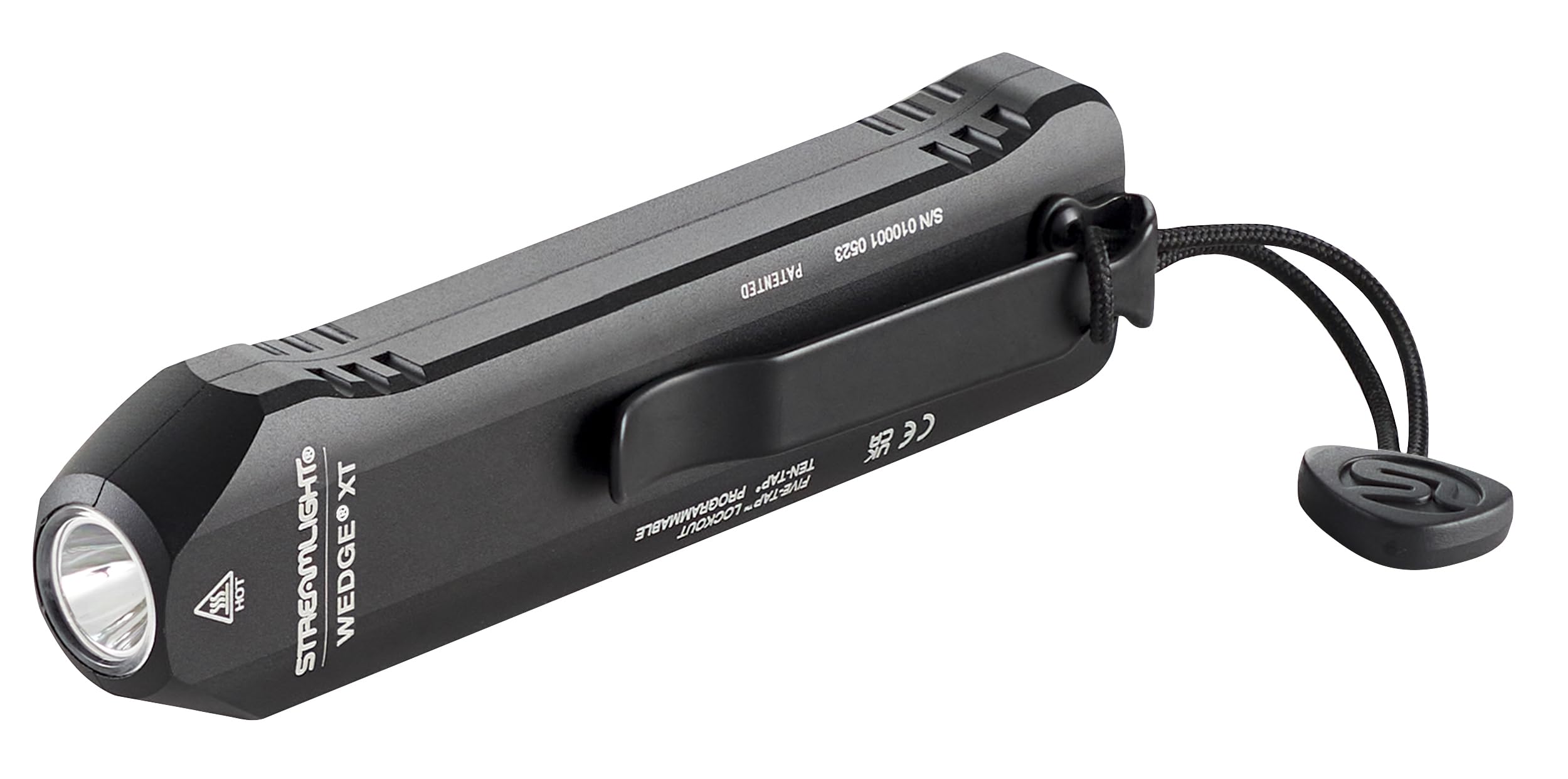 Streamlight 88812 Wedge XT 500-Lumen Ultra-Slim EDC Flashlight with USB-C Charging & Pocket Lanyard - Perfect for Everyday Carry, Camping, Hiking & Emergency Use - Black