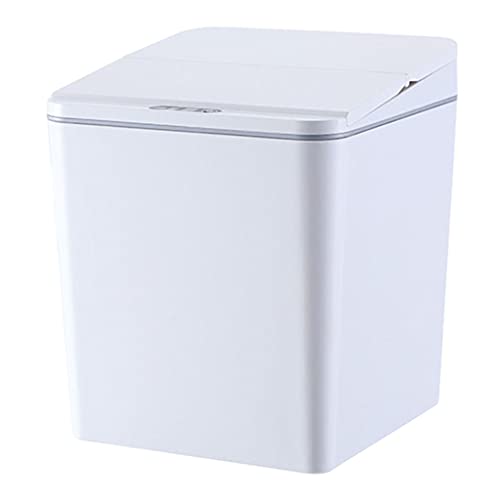 Baoblaze 6L Smart Automatic Trash Can with Motion Sensor - Hands-Free Touchless Kitchen Bathroom Office Waste Bin for Hygiene & Convenience (White) - Perfect for Modern Homes, Offices & Commercial Spaces