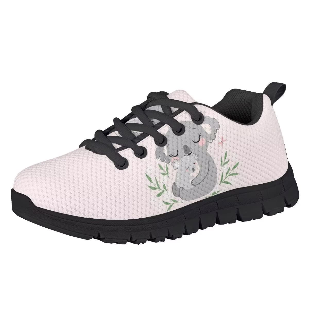 NETILGEN Boys Girls Running Shoes - Lightweight Lace-Up Tennis Sneakers with Knitted Mesh for Kids & Youth - Perfect for School, Sports, and Daily Activities