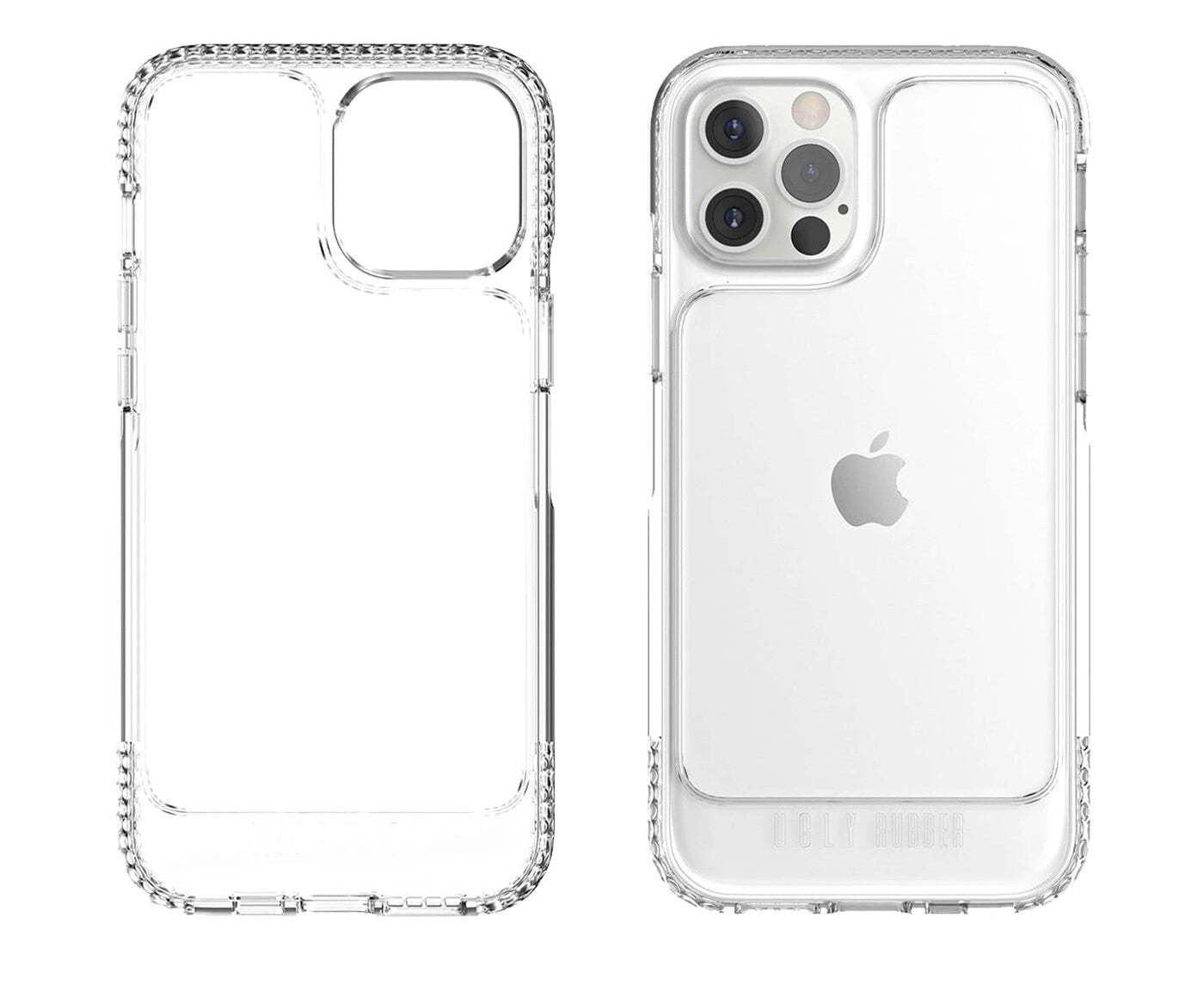Ugly Rubber U Model Bumper Clear Case for iPhone 12/12 Pro - Shockproof Protective Cover - Perfect for Outdoor Activities & Daily Use