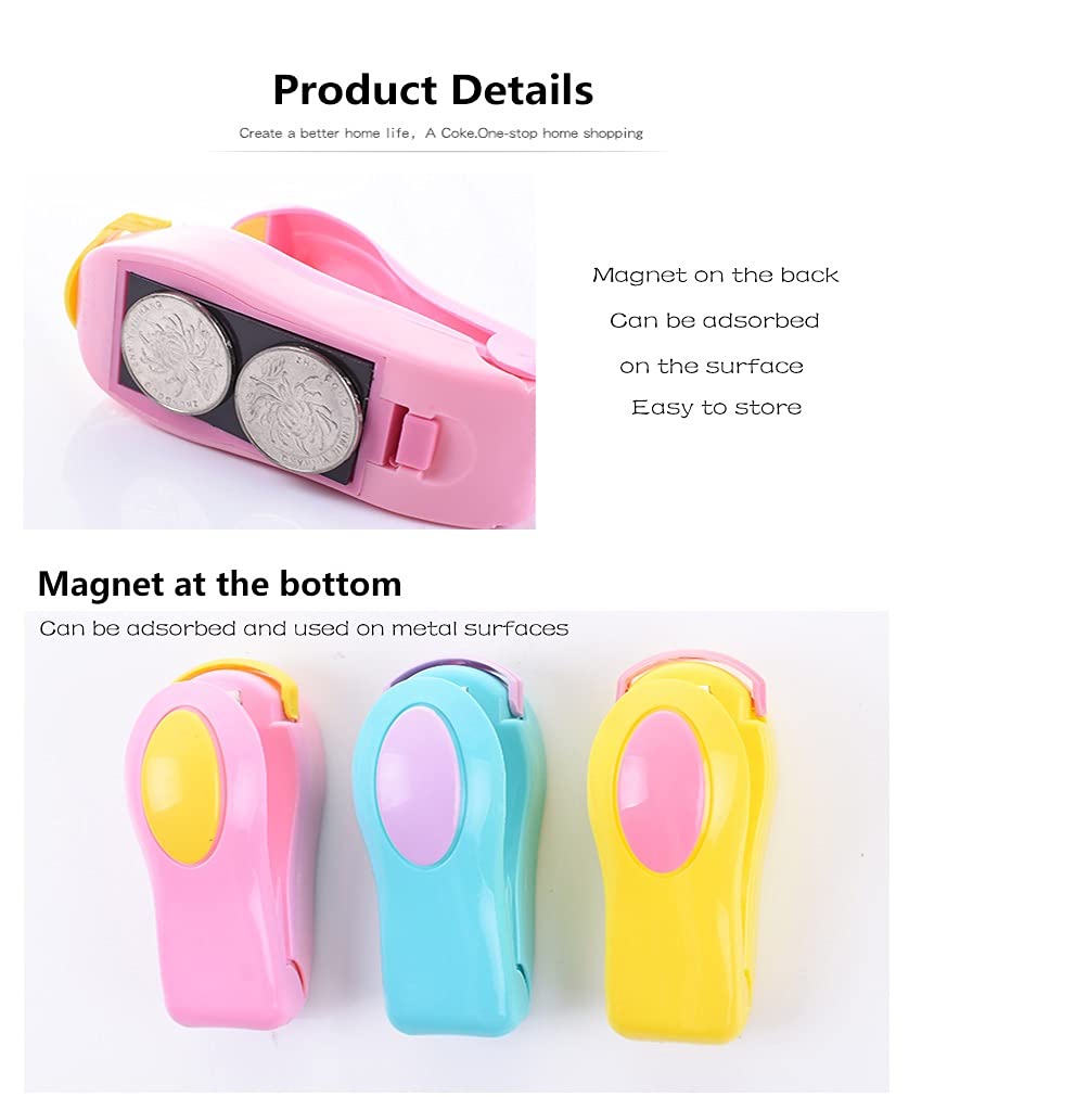 MiawPay Mini Handheld Heat Vacuum Sealer for Food Storage - Portable Purple Bag Sealer Machine | Perfect for Kitchen, Travel & Meal Prep