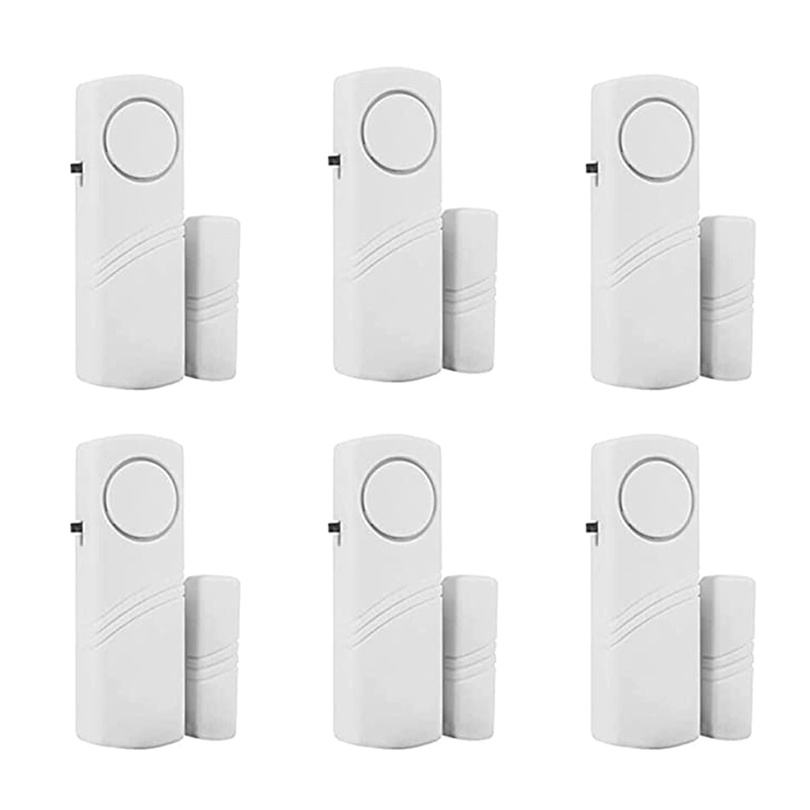 6 Pack Magnetic Window and Door Alarm Sensor - Wireless Home Security System, Child Safety Alarm for Doors & Windows, Pool Safety Alarm for Kids & Toddlers - Perfect for Home, Office, and Pool Area Protection