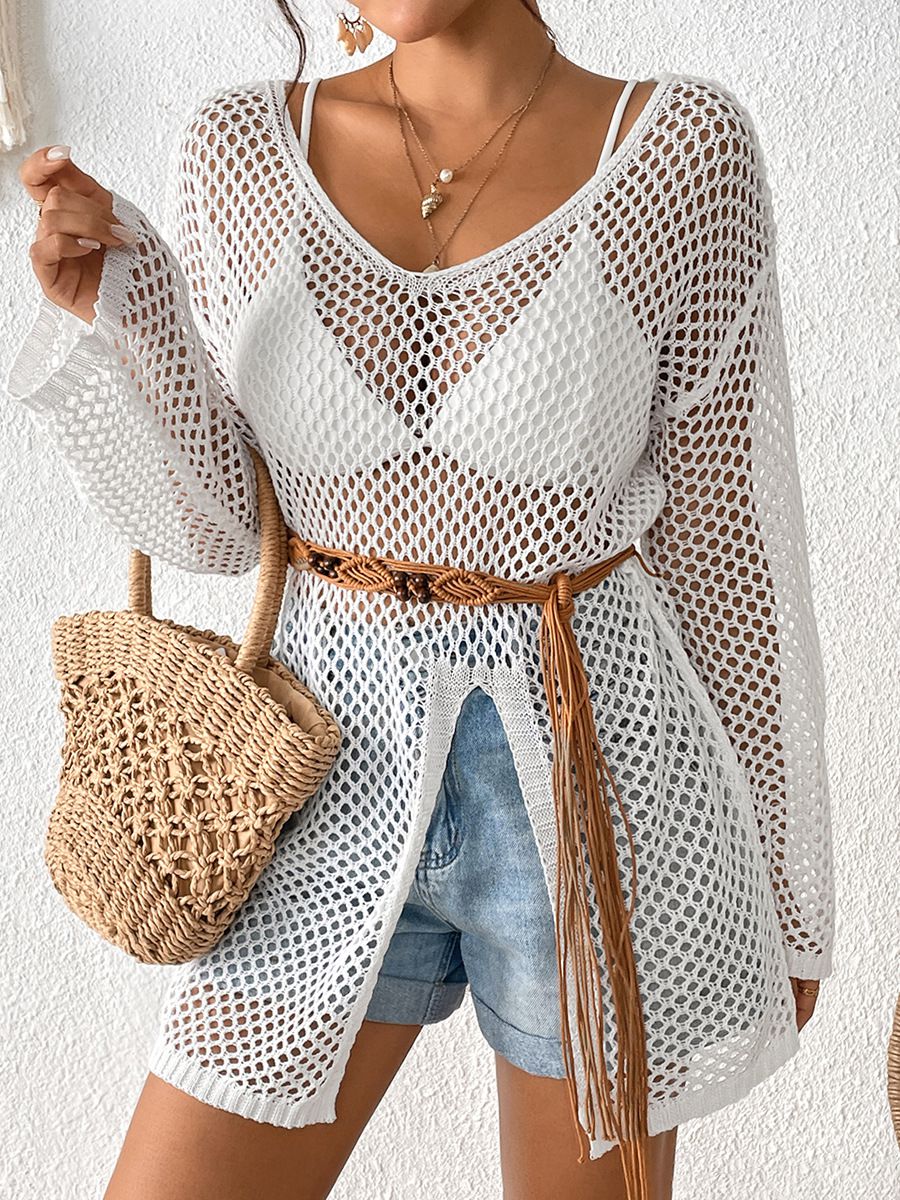 Sexy Fishnet Cover Up Dress for Women - Sheer Beach Dress with Bikini - Perfect for Pool Parties, Beach Vacations & Summer Getaways