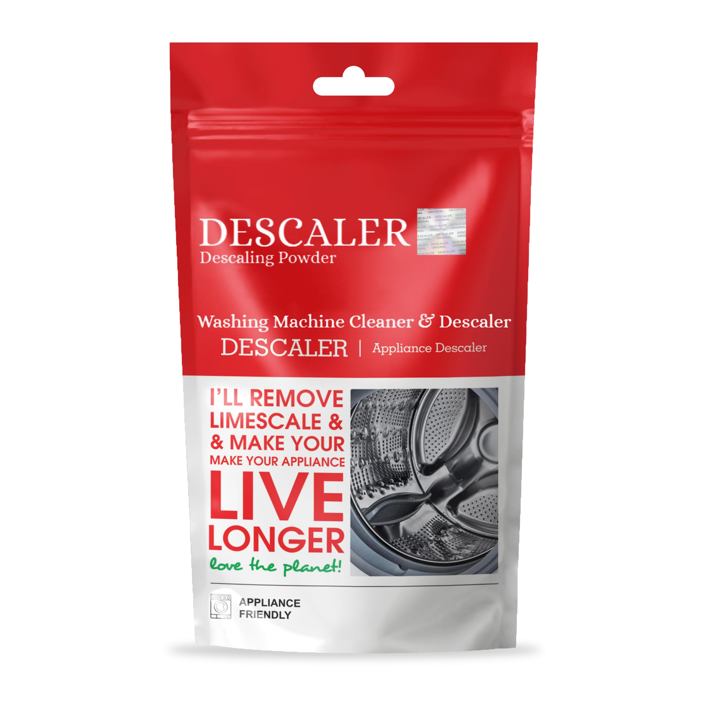 Washing Machine Descaler Cleaner Powder - 100g for Front Load & Top Load Washers - Remove Limescale & Odors - Ideal for Laundry Maintenance & Deep Cleaning