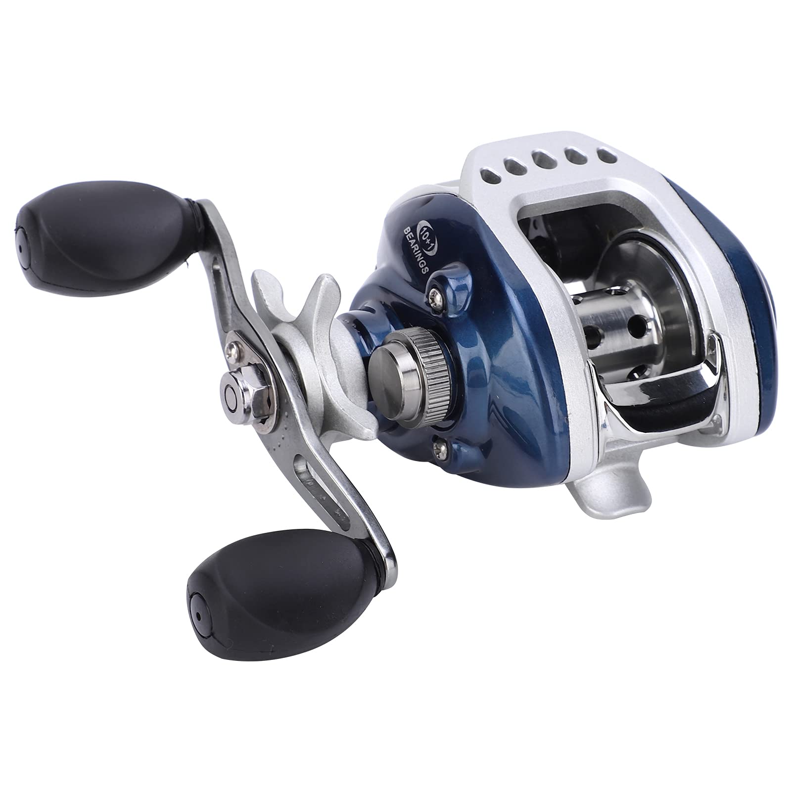 Shanrya 10+1BB Magnetic Casting Fishing Reel with LV100 Brake System - Smooth & Durable Spinning Reel for Saltwater & Freshwater Fishing - Ideal for Bass, Trout, and Surf Casting