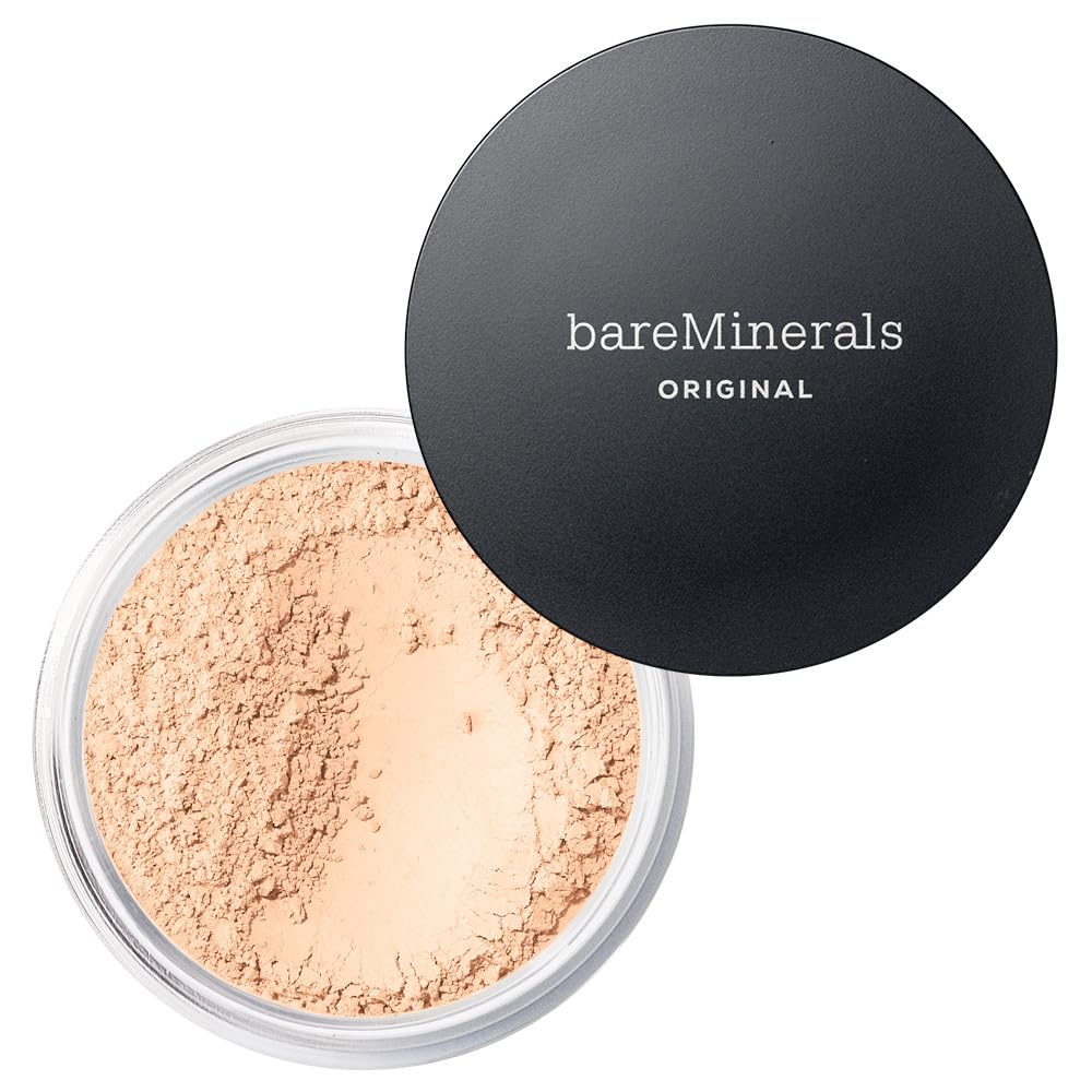 bareMinerals Original Loose Powder Foundation SPF 15 - Lightweight Mineral Makeup with Buildable Coverage | Talc-Free & Vegan | Perfect for Daily Wear & Sensitive Skin