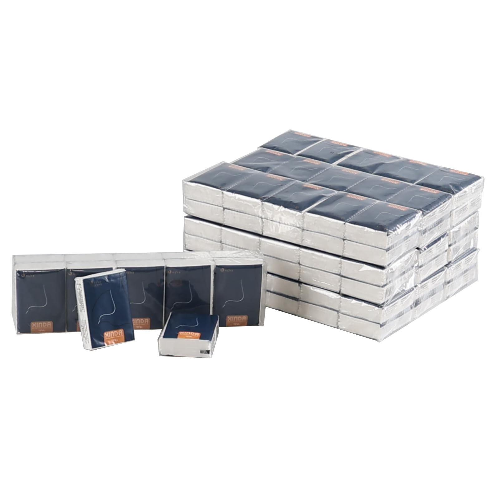 100 Packs Travel Size Facial Tissues - 4 Ply Soft Pocket Tissues for On-the-Go, Office, Car & Travel Essentials | Bulk Tissue Packs for Purse, Gym Bag & Emergency Kit