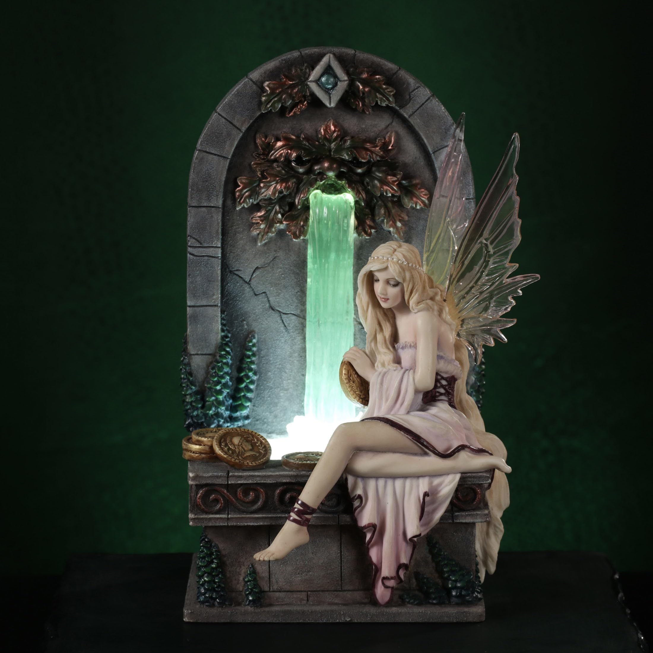 Veronese Design Fairy Wishing Well LED Fountain Sculpture - Selina Fenech Inspired Home Decor for Garden, Yard & Indoor Display | Magical Gift for Fantasy Lovers