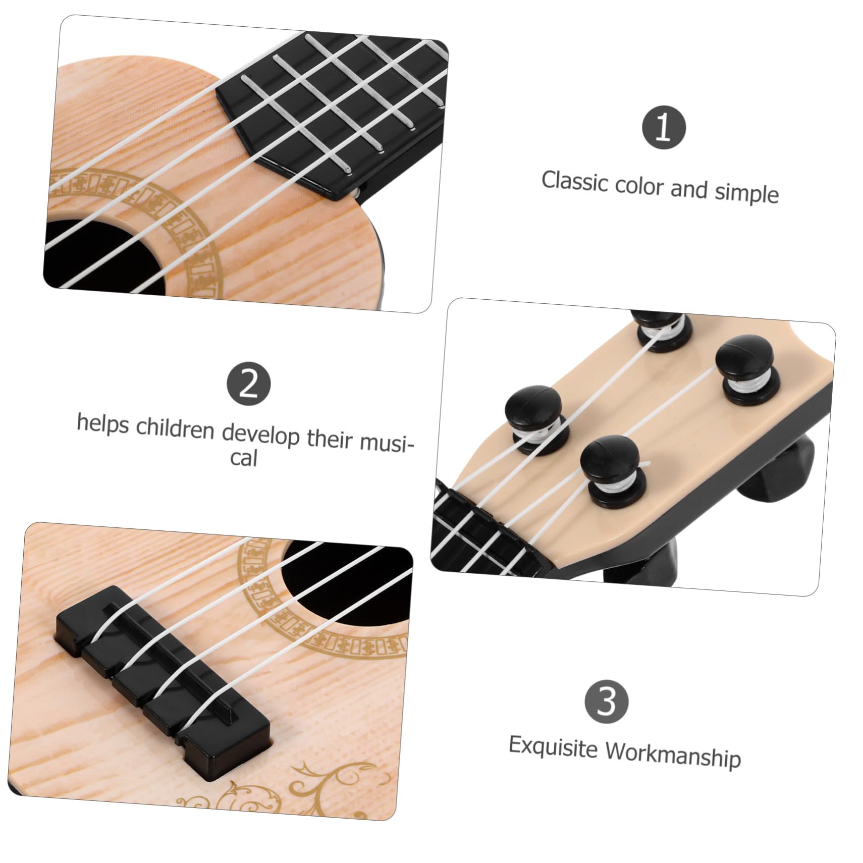 12-Piece Mini Ukulele Toy Set for Kids - Musical Instrument Learning Toys for Toddlers & Boys - Early Education & Fun Playtime - Perfect for Birthday Gifts, Classroom Activities & Music Exploration