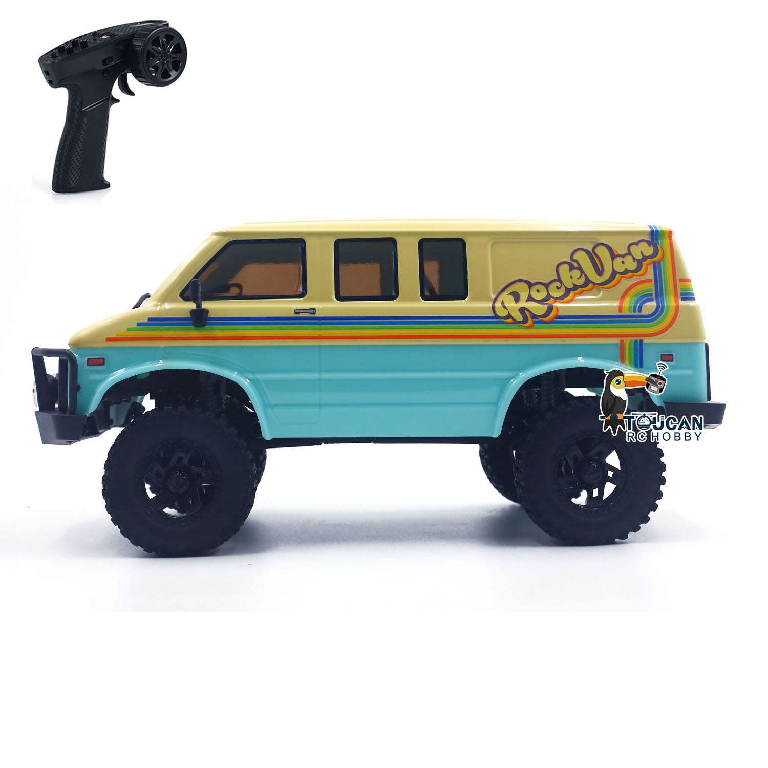 1/18 Scale 4WD RC Crawler Car - Hobby Plus CR18P Remote Control Off-Road Vehicle with Assembled Painted Body & Battery Light System - Perfect for Rock Crawling, Trail Adventures and Backyard Off-Roading