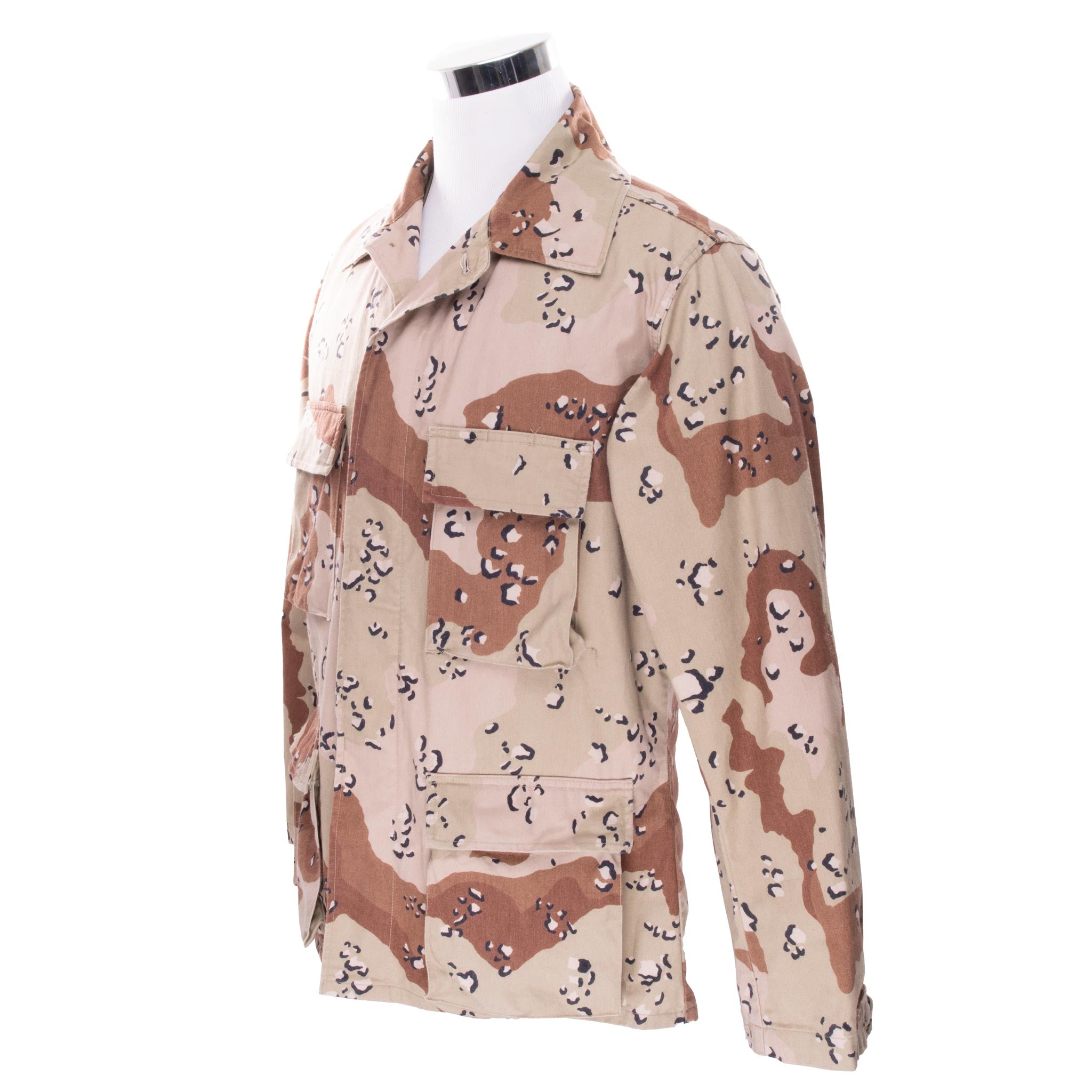 Vintage US Army Desert Camo Chocolate Chip Combat Jacket 1990s - Medium Regular Size | Military Surplus Jacket for Outdoor Adventures, Airsoft, Hunting & Vintage Fashion