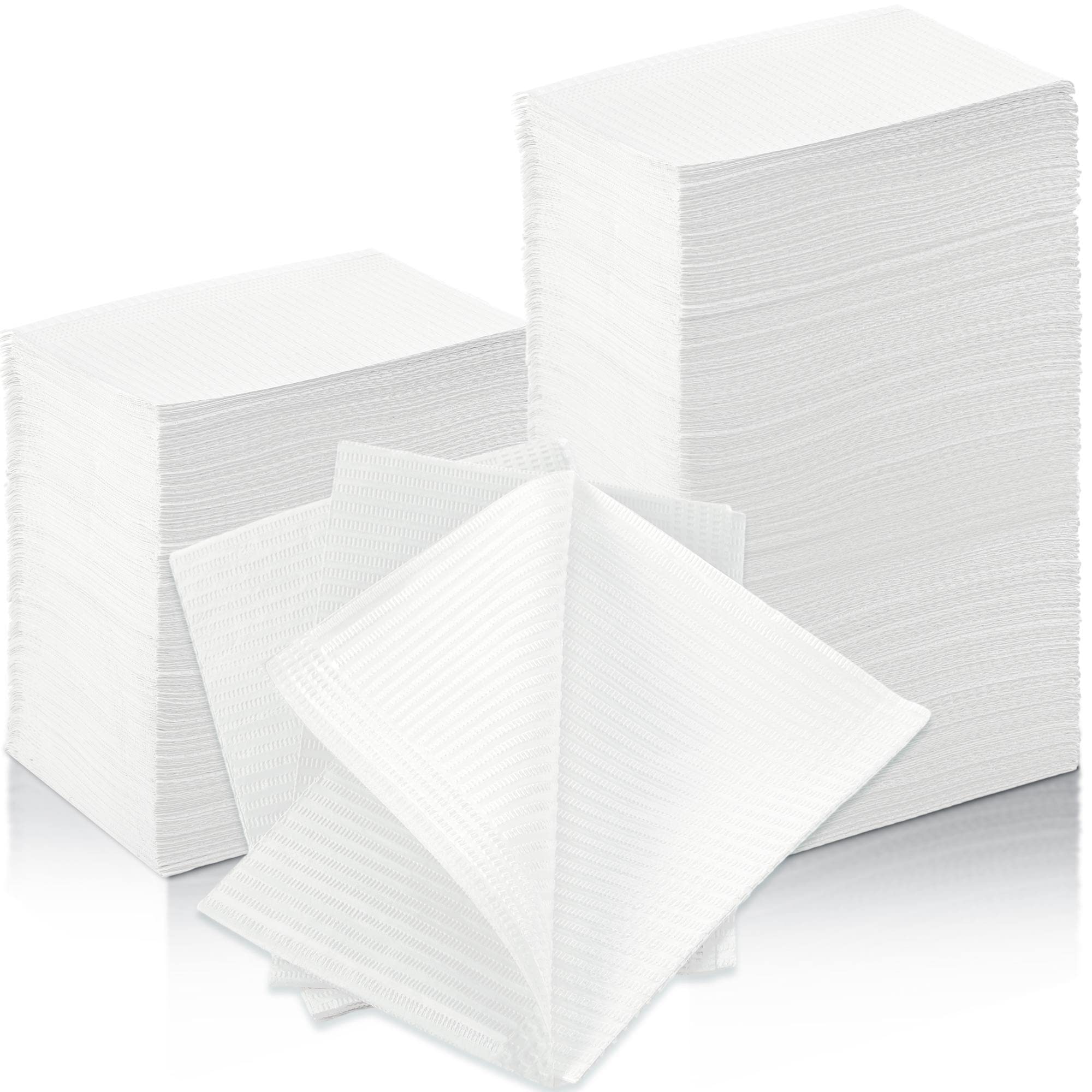 Newwiee 750 Pcs Disposable Dental Bibs Bulk - Waterproof Tattoo Sheet, Lash & Nail Art Tray Cover - 13