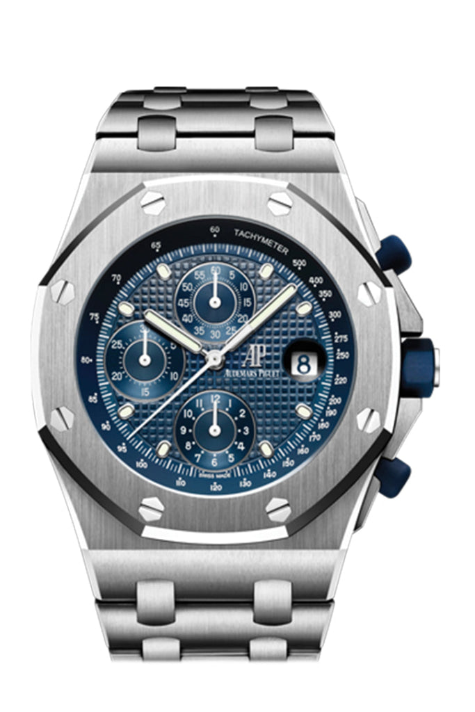 Audemars Piguet Royal Oak Offshore 42mm Chronograph Men's Watch - Blue Dial Stainless Steel 26237ST.OO.1000ST.01 for Luxury Collectors & Special Occasions