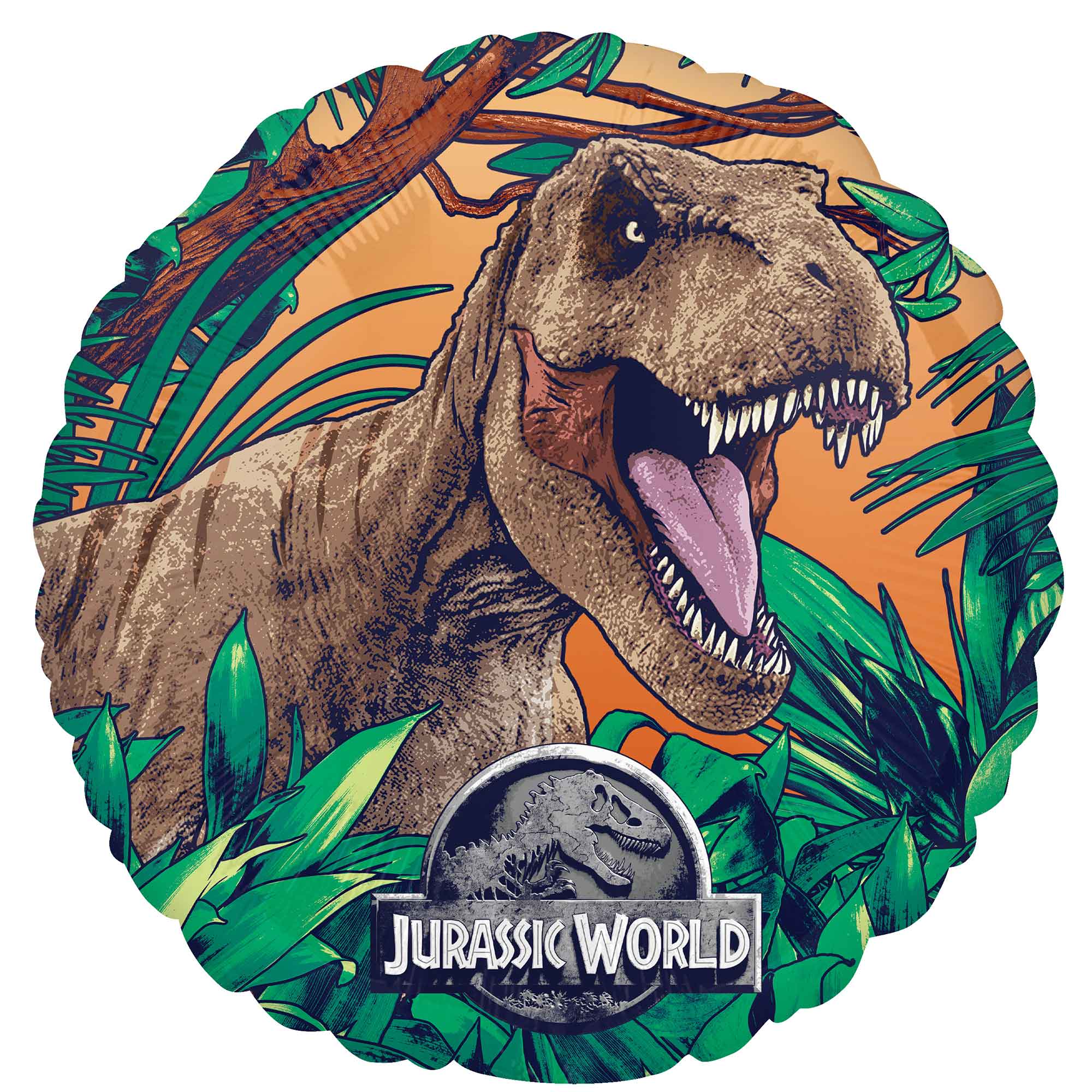 45cm Standard HX Jurassic World Dominion Balloon - Dinosaur Party Decorations for Birthday, Themed Events & Movie Nights