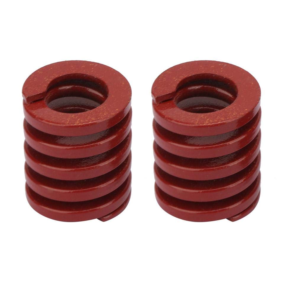 High-Quality 2pcs OD 30mm ID 15mm Medium Load Mold Die Springs - Red Color #1 for Injection Molding, Stamping Dies & Industrial Machinery Maintenance