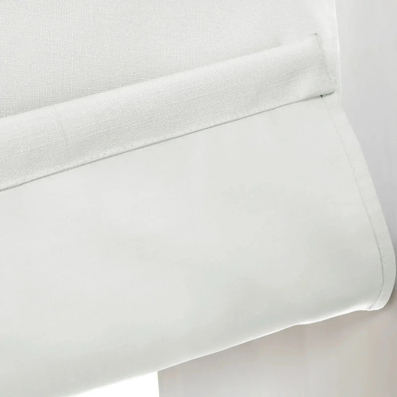 Birkin Velvet Roman Shade - Cordless Window Treatment with Wooden Headrail for Living Room & Bedroom Blackout