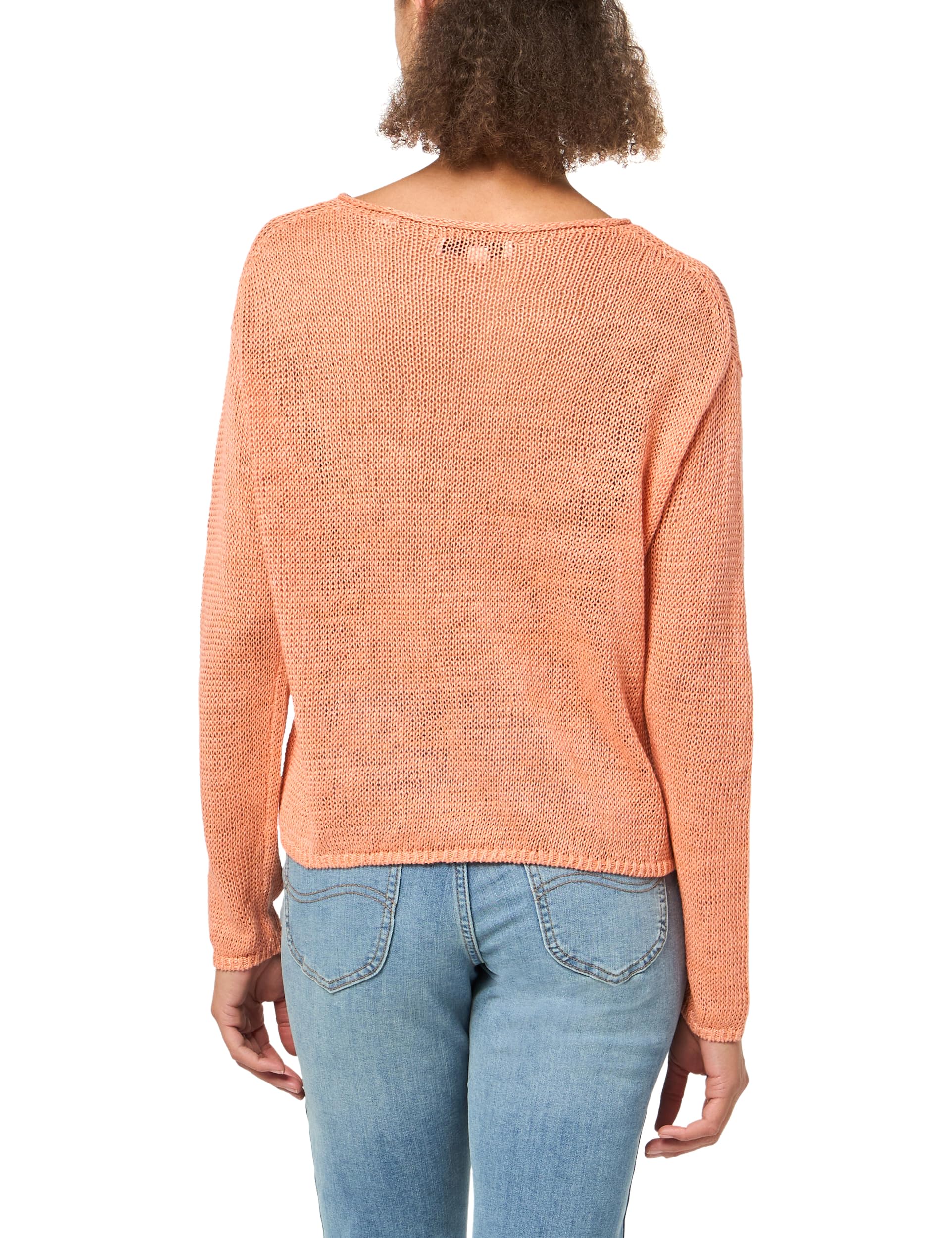 Vince Women's Linen Drop Shoulder Pullover Sweater - Soft & Breathable Linen Blend Top for Casual Wear, Office Outfits & Spring Layering