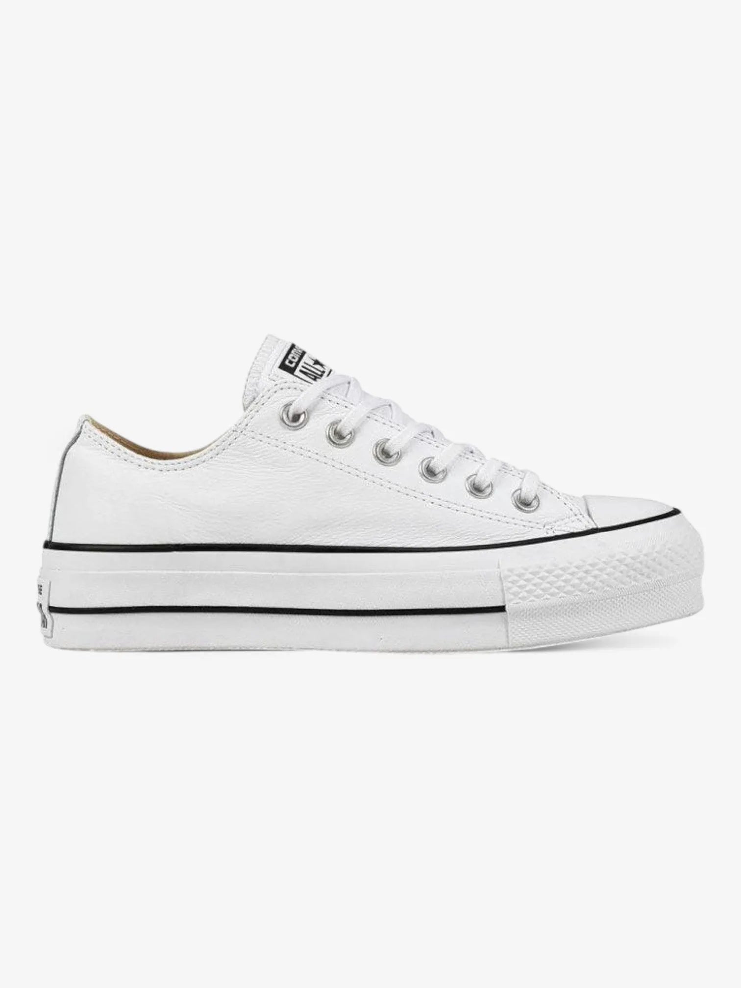 Converse Chuck Taylor All Star Platform Leather Sneakers in White - Stylish & Comfortable for Casual Wear, Street Fashion & Everyday Outfits