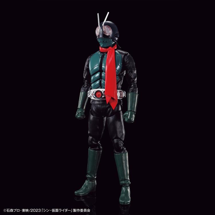 Figure Rise Standard Kamen Rider Shin Masked Rider Action Figure Model Kit - Build & Collect for Anime Fans & Japanese Tokusatsu Enthusiasts