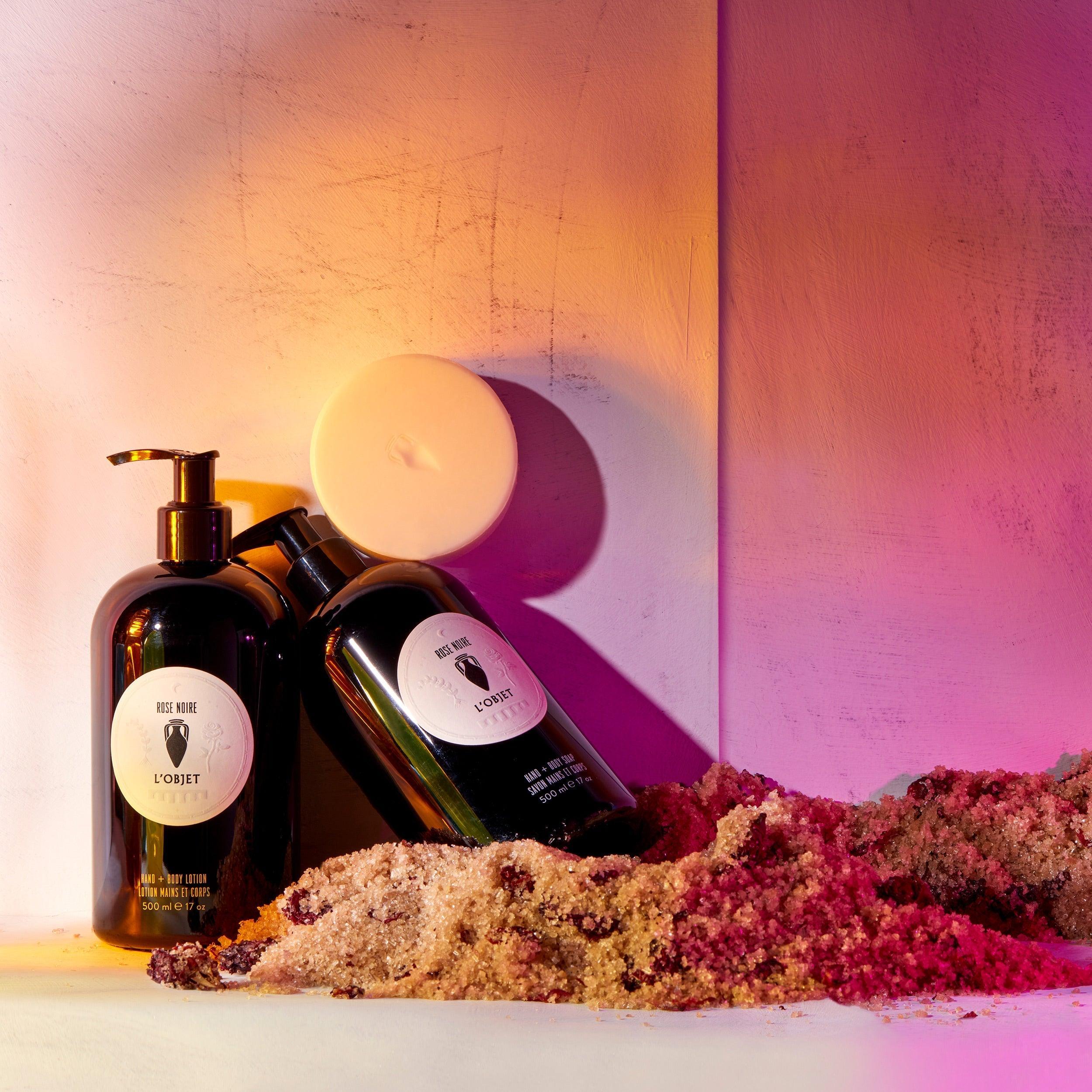 Rose Noire Hand and Body Soap + Lotion Gift Set - Luxury Moisturizing Skincare Duo for Dry Skin | Perfect for Spa Day, Self-Care & Romantic Gifts