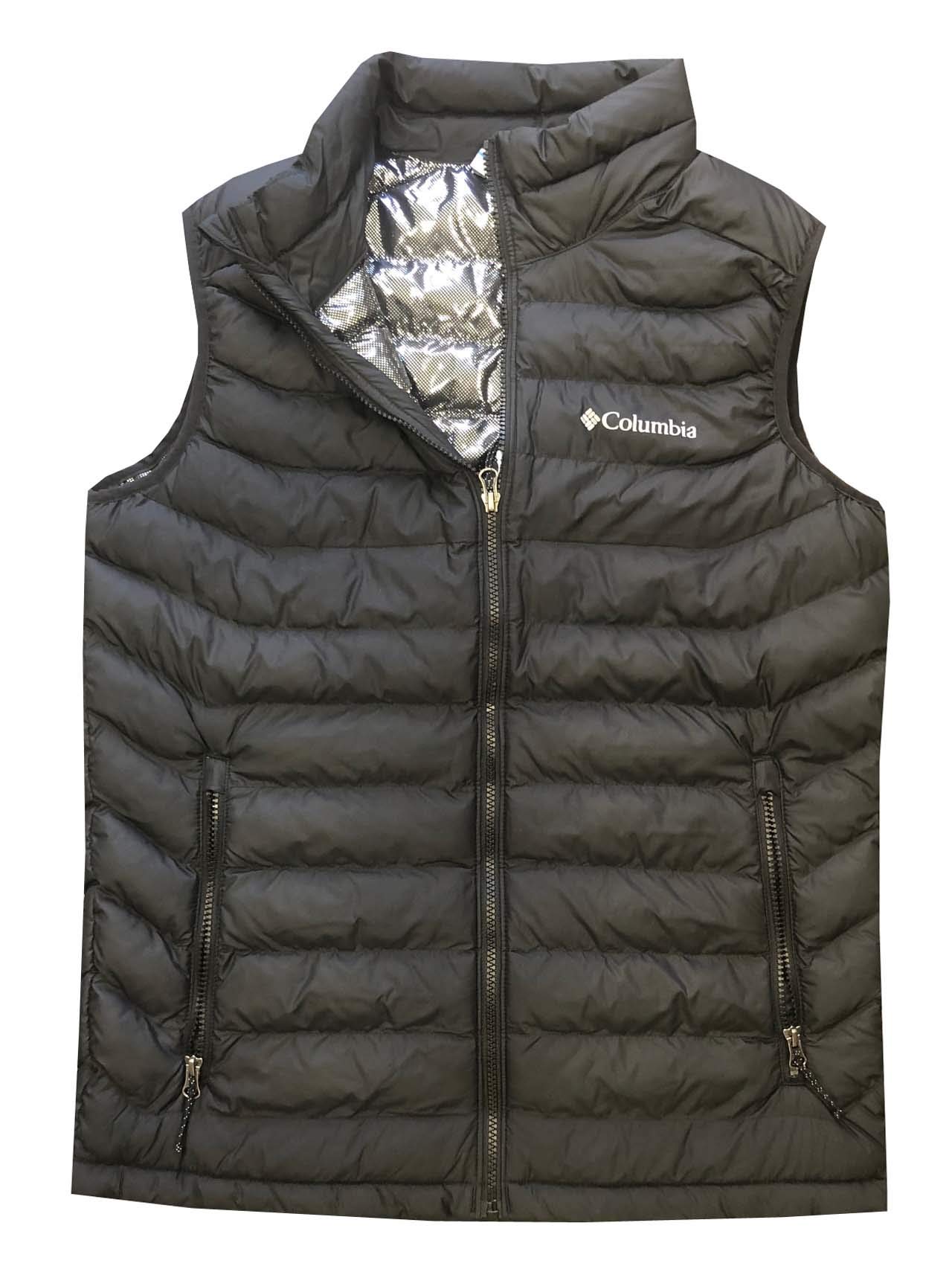 Columbia Men's White Out Omni-Heat Puffer Vest - Lightweight Insulated Winter Vest for Outdoor Activities, Hiking & Cold Weather Layering